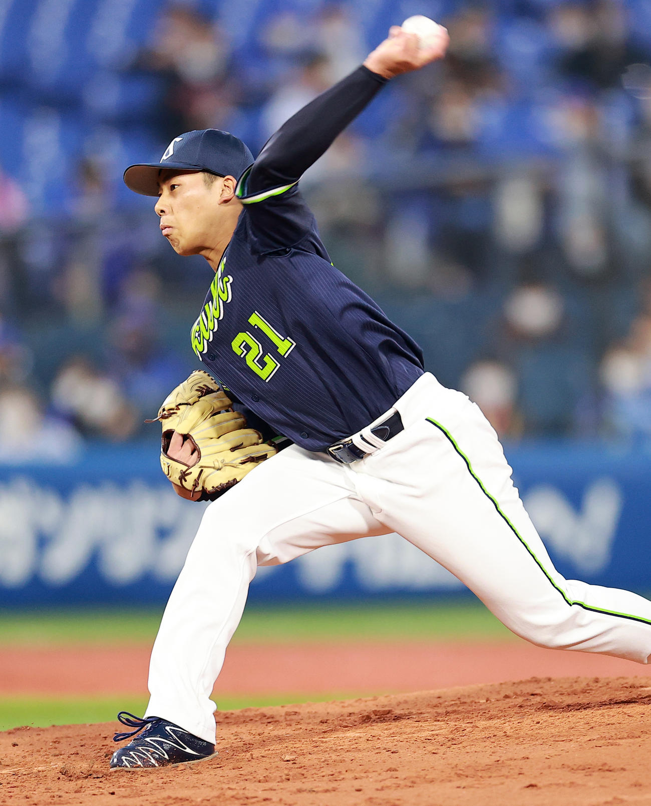 ヤクルト山野太一（2021年4月1日撮影）