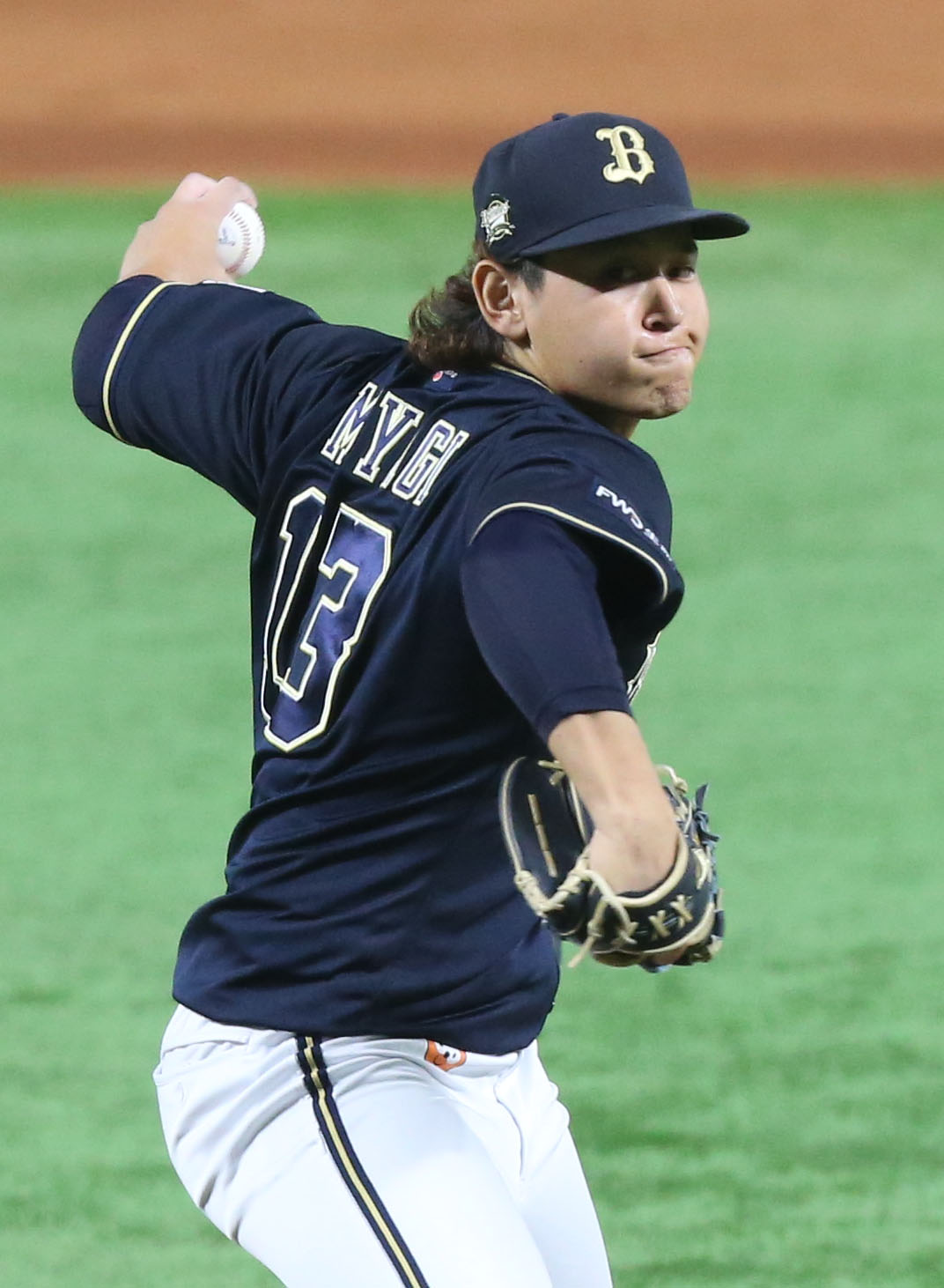ソフトバンク対オリックス　オリックス先発の宮城（撮影・冨田成美）