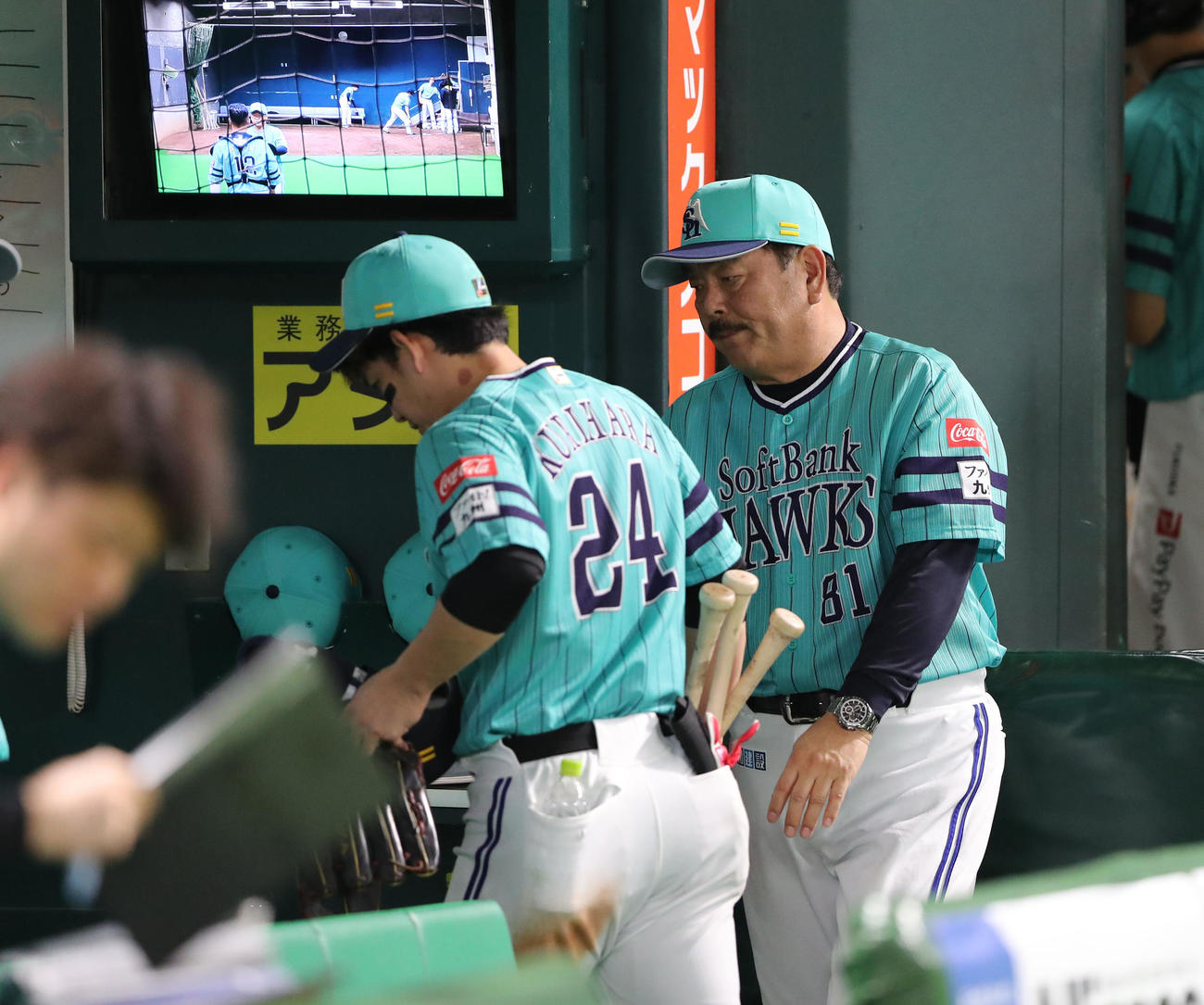 ソフトバンク対オリックス　止まらない連敗に表情が曇る藤本監督（撮影・梅根麻紀）