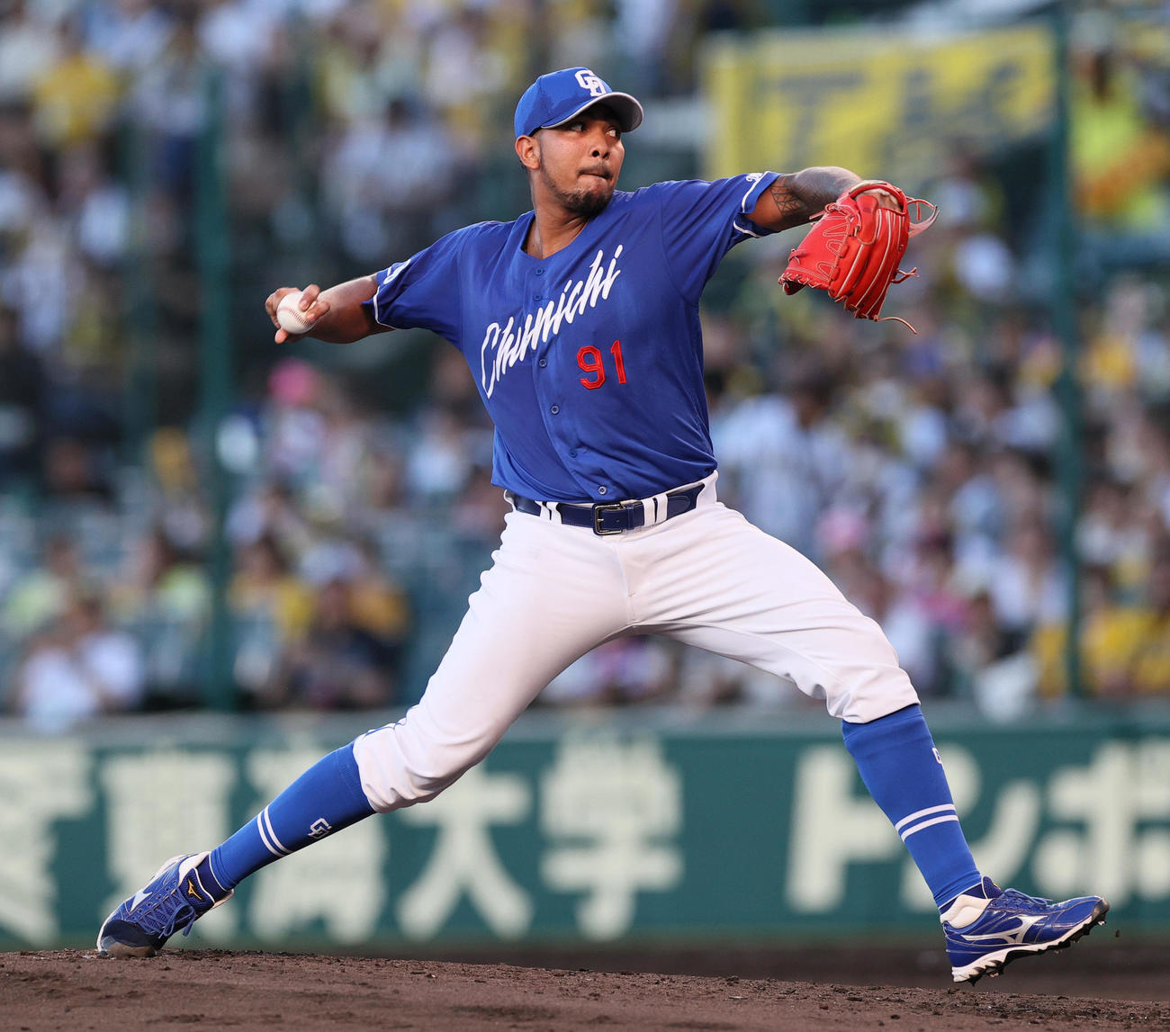 中日メヒア（2023年7月16日撮影）