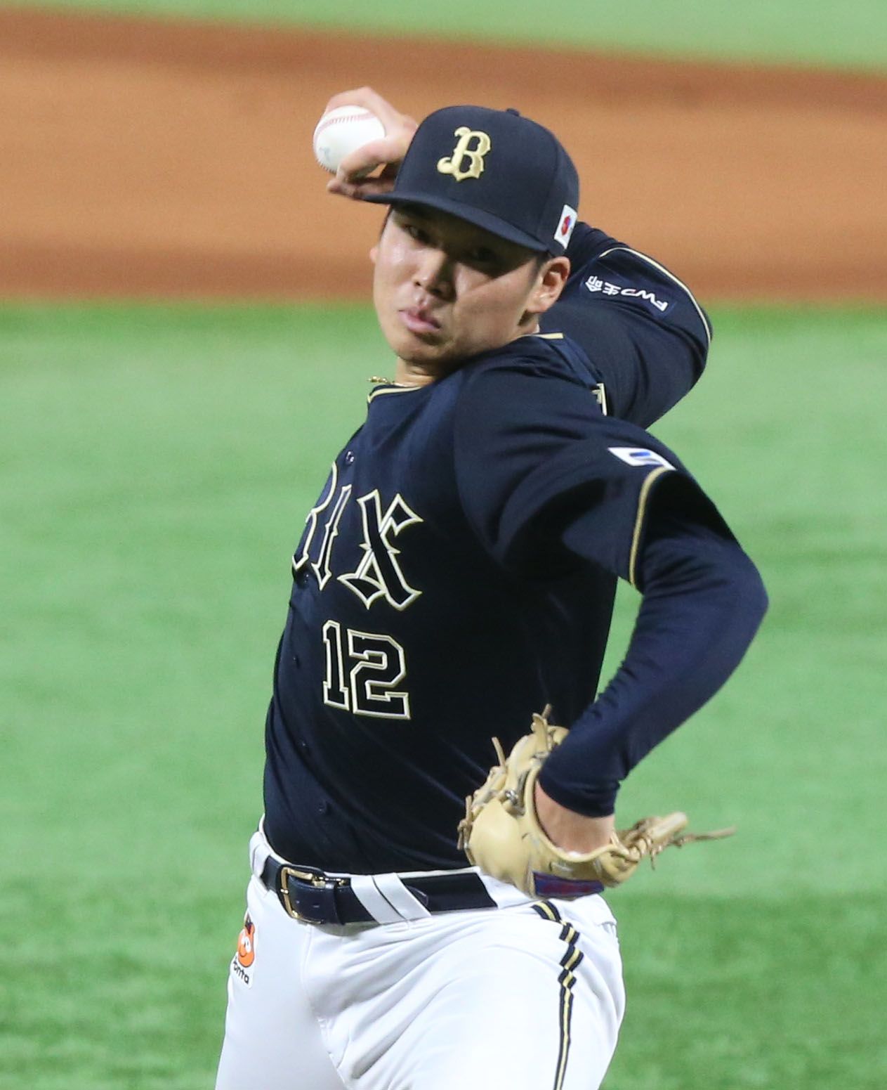 ソフトバンク対オリックス　オリックス先発の山下（撮影・冨田成美）