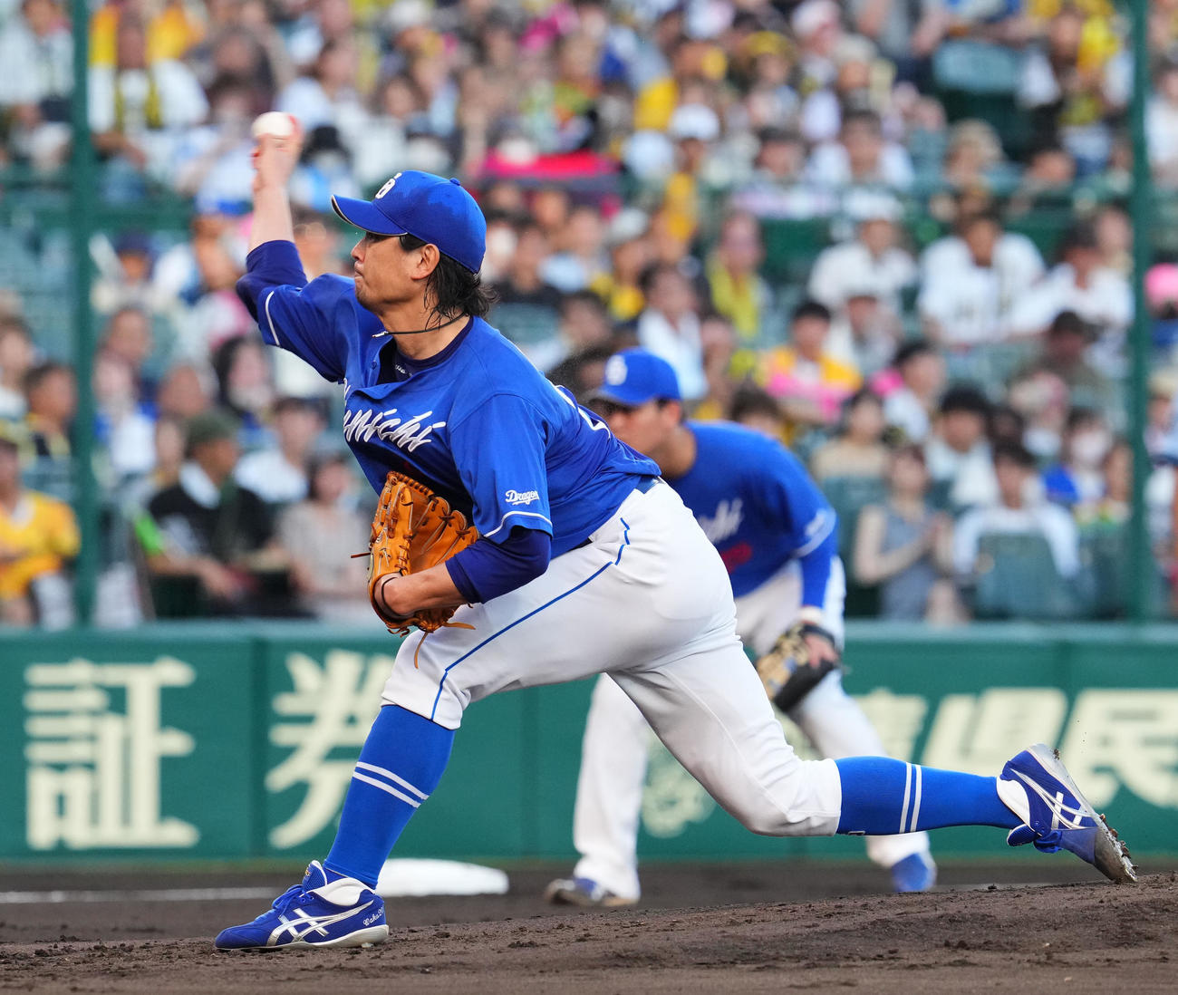 阪神対中日　阪神戦に先発した中日涌井（撮影・藤尾明華）