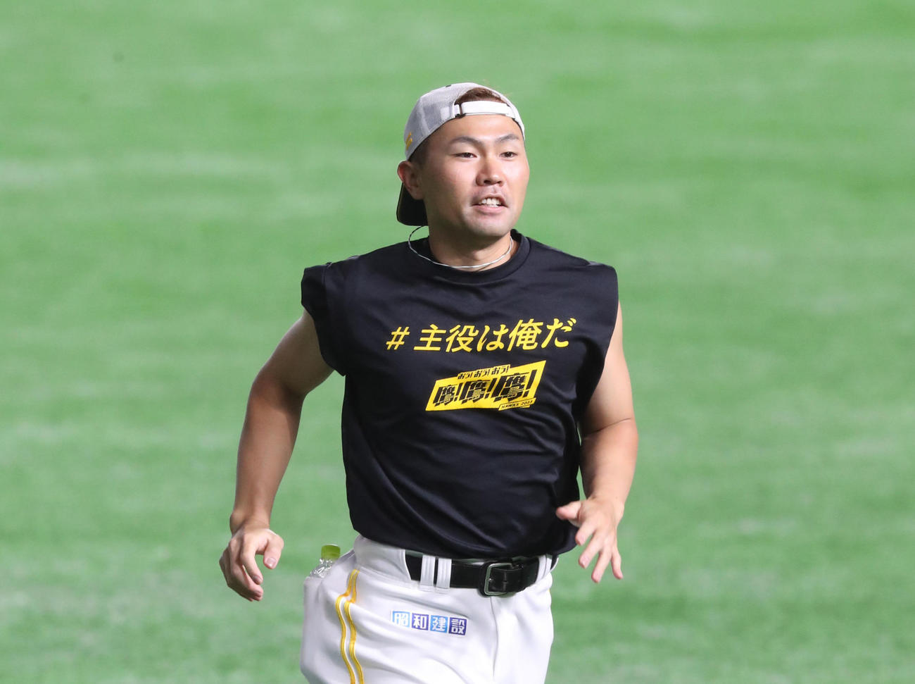 ソフトバンク中村晃（2023年7月14日撮影）