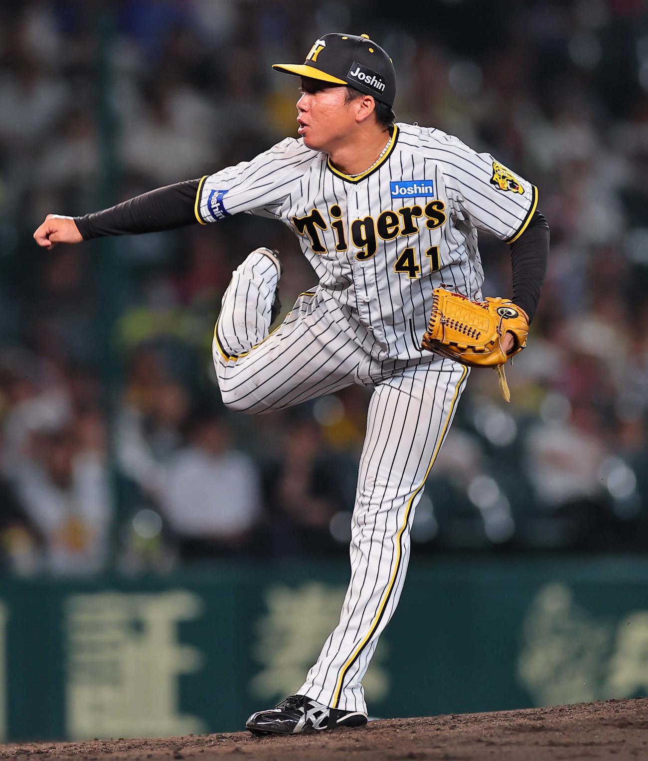 阪神村上頌樹（2023年7月13日撮影）
