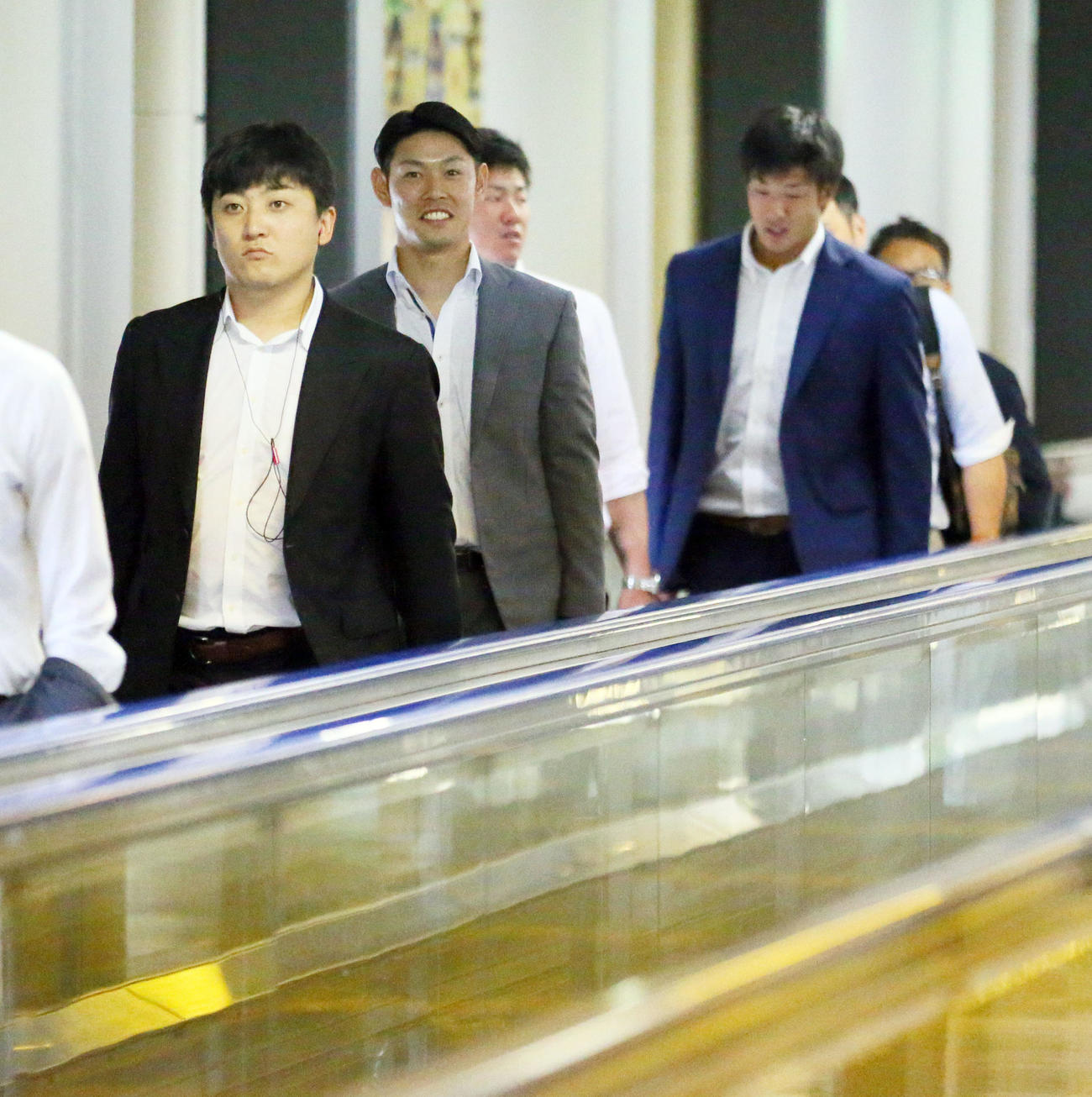 左から高橋聡文、原口文仁、陽川尚将、横田慎太郎（2016年6月13日撮影）