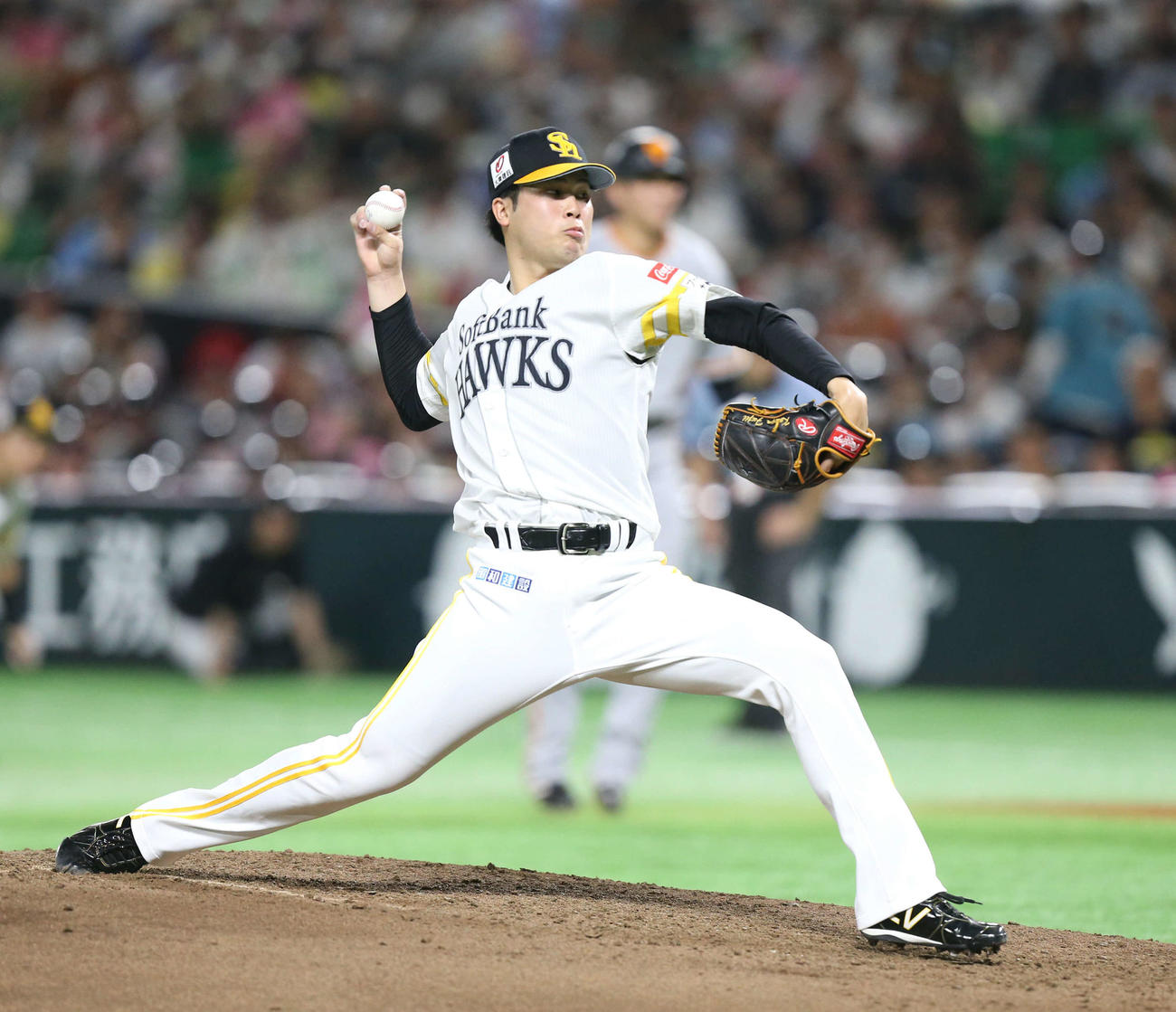 ソフトバンク藤井皓哉（2023年6月11日撮影）
