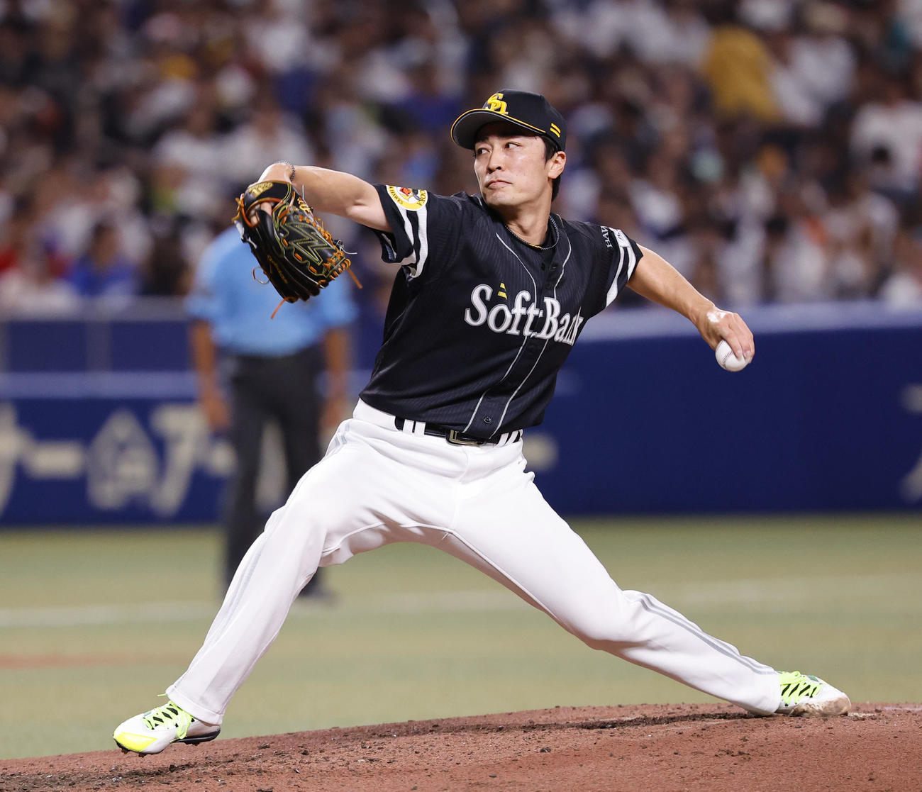 全セ対全パ　4回裏に登板した全パ和田（撮影・藤尾明華）