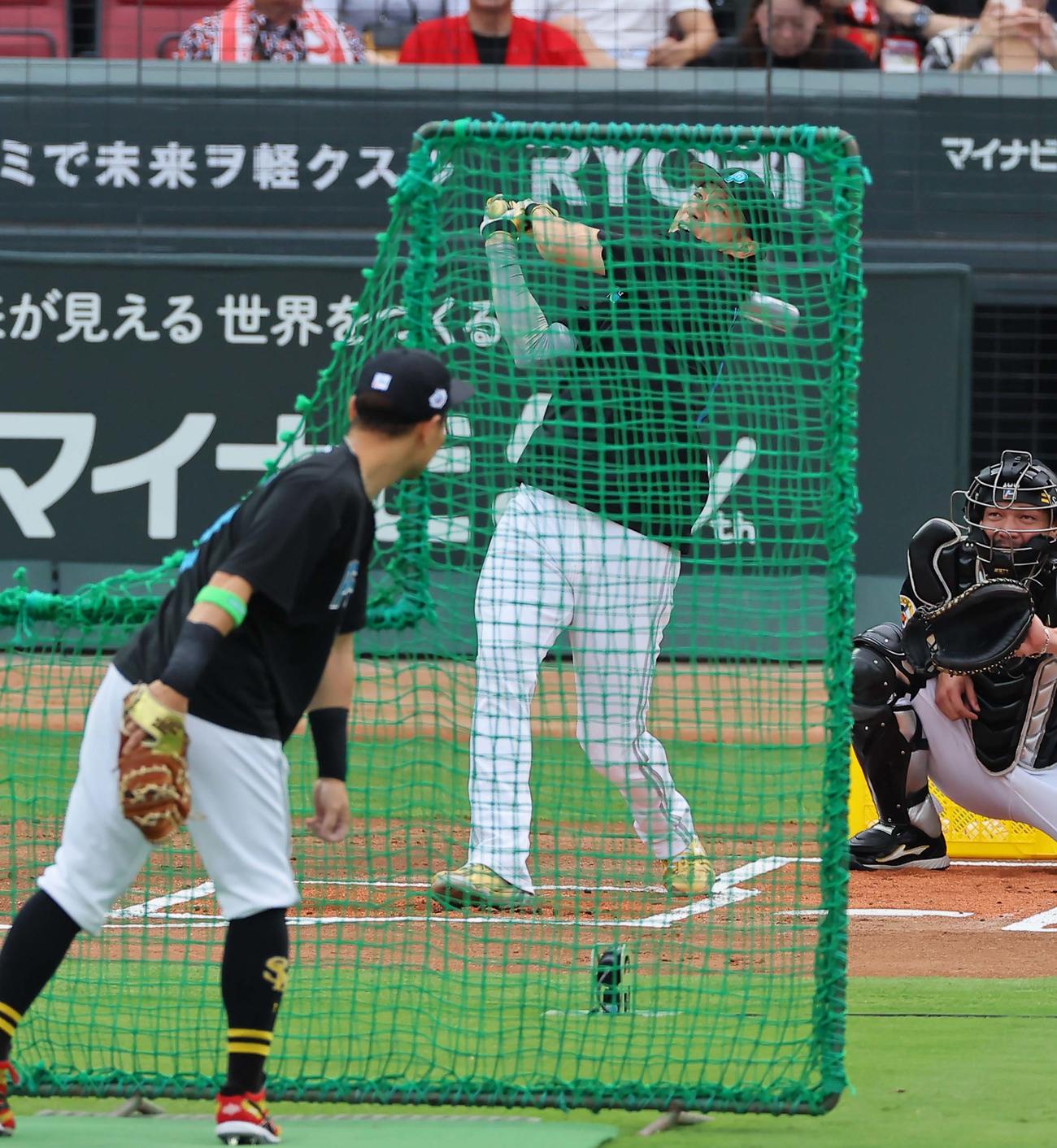 全セ対全パ　ホームランダービーに参加した柳田（撮影・上田博志）