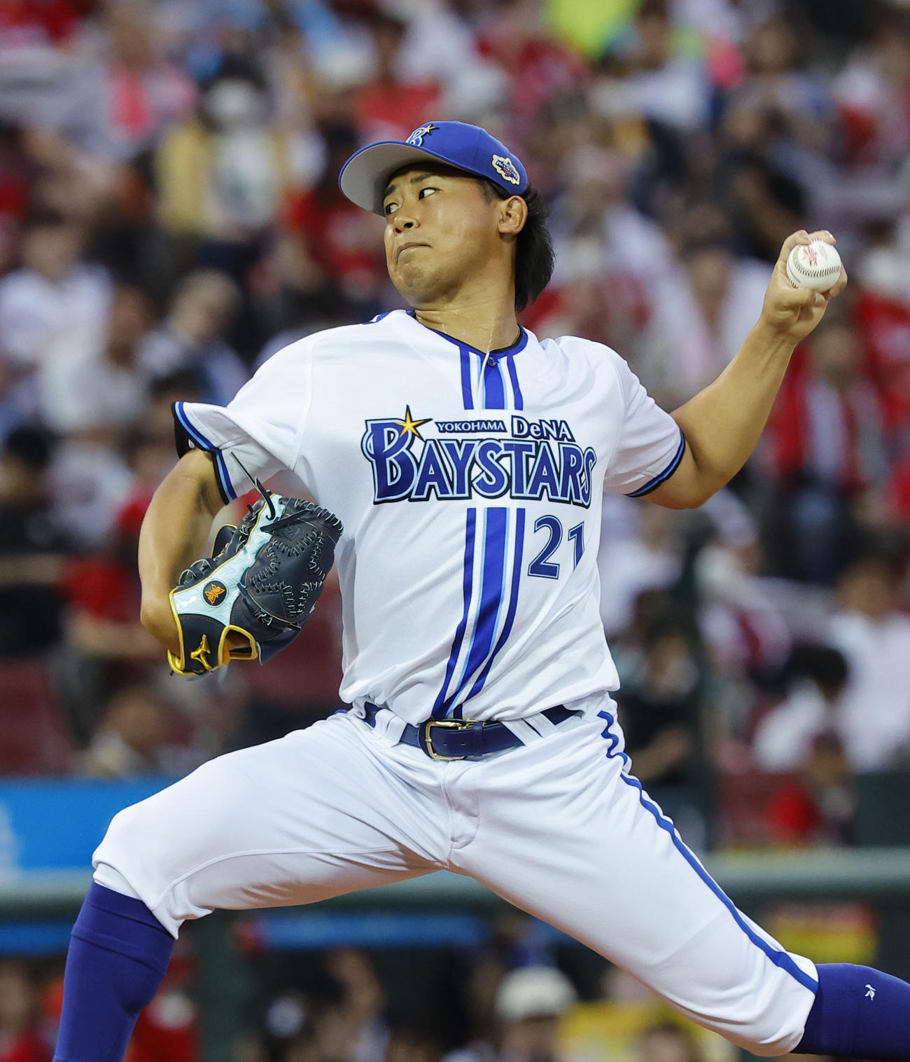 全セ対全パ　3回表、2番手で登板した全セ今永（撮影・藤尾明華）