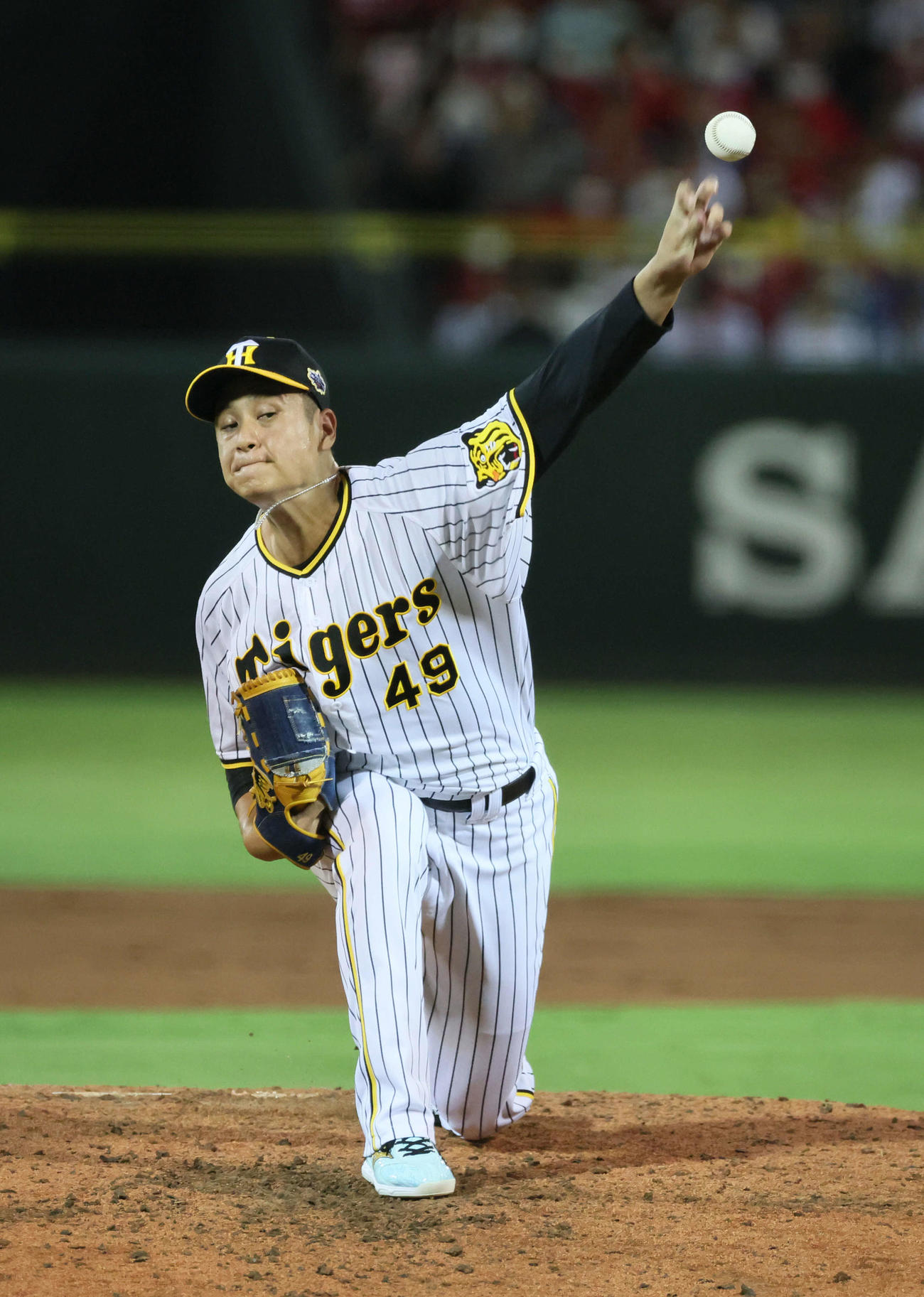 全セ対全パ　全セ対全パ　7回表全パ、全セ6番手の大竹（撮影・加藤孝規）