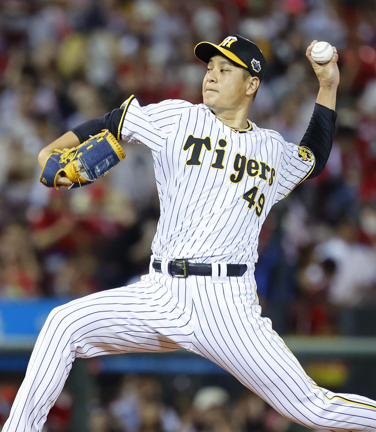 全セ対全パ　7回表、登板した全セ大竹（撮影・藤尾明華）