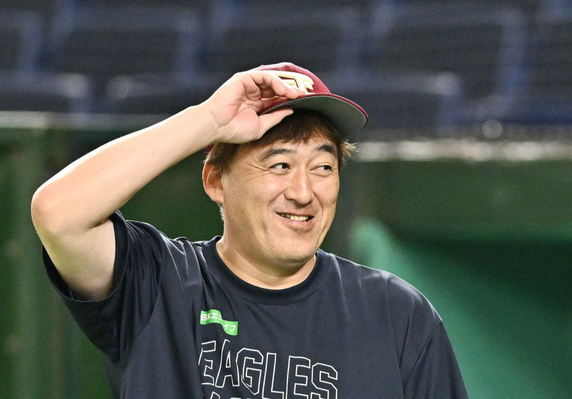 楽天石井一久監督（2023年7月4日撮影）