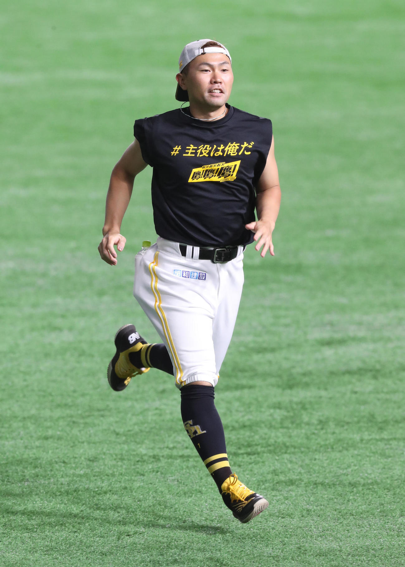 ソフトバンク中村晃（23年7月14日撮影）