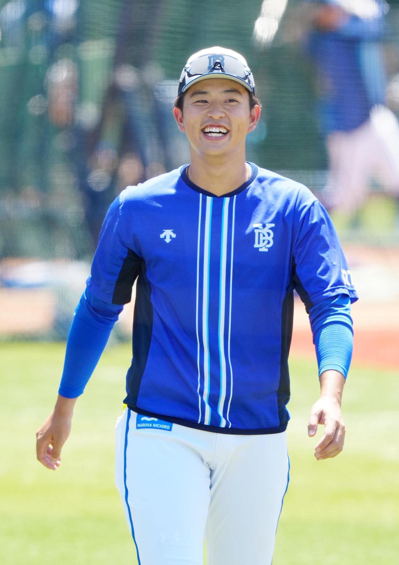 DeNA対巨人　支配下登録され、1軍に合流したDeNA上甲（撮影・江口和貴）