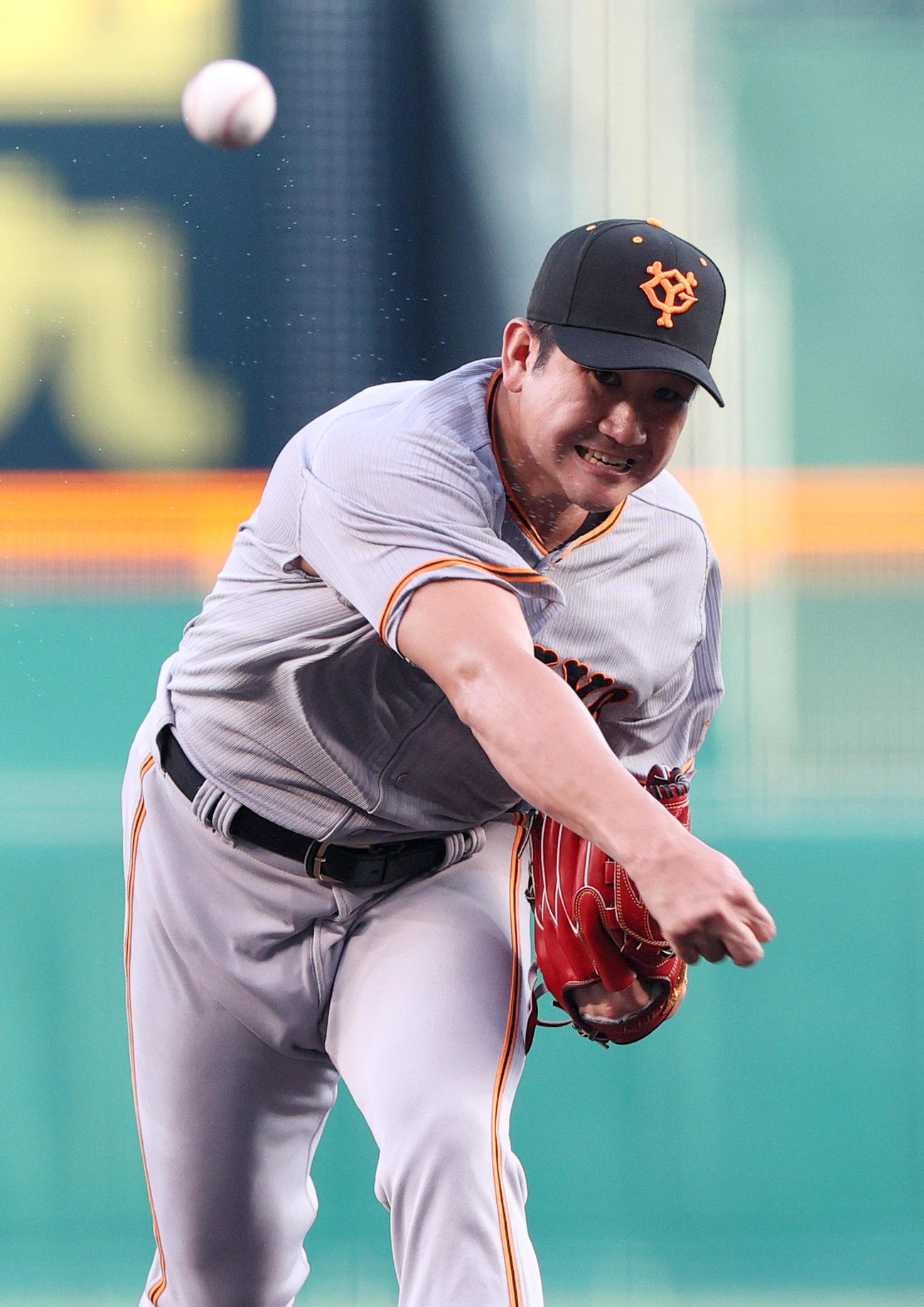 阪神対巨人　巨人先発の菅野（撮影・上山淳一）