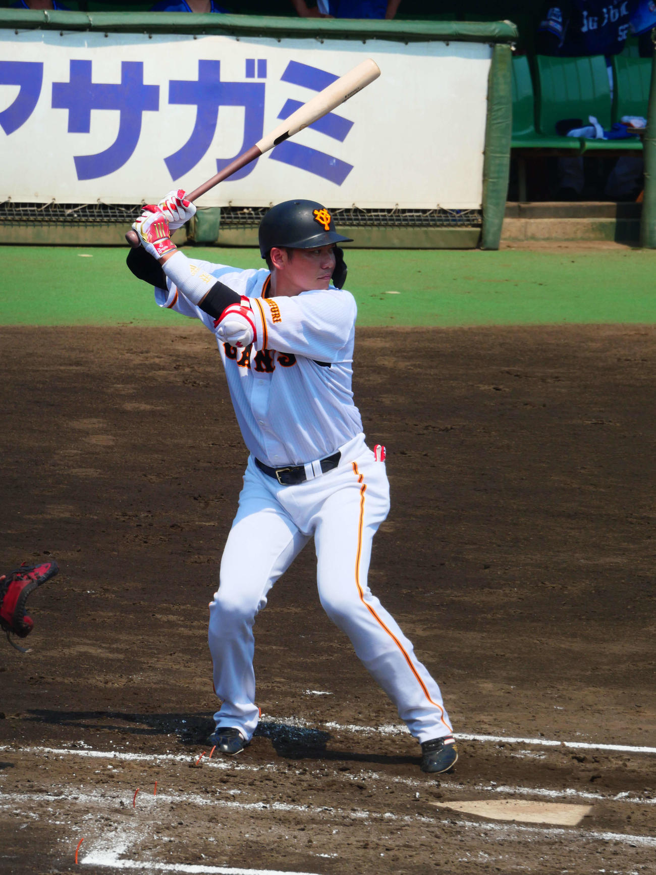 イースタン・リーグ、巨人対西武　1回1死走者なしで打席に立つ巨人坂本（撮影・上田悠太）