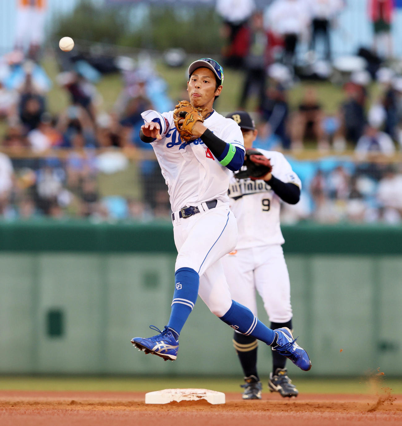 フレッシュオールスターで好守を見せる中日樋口（23年7月18日撮影）