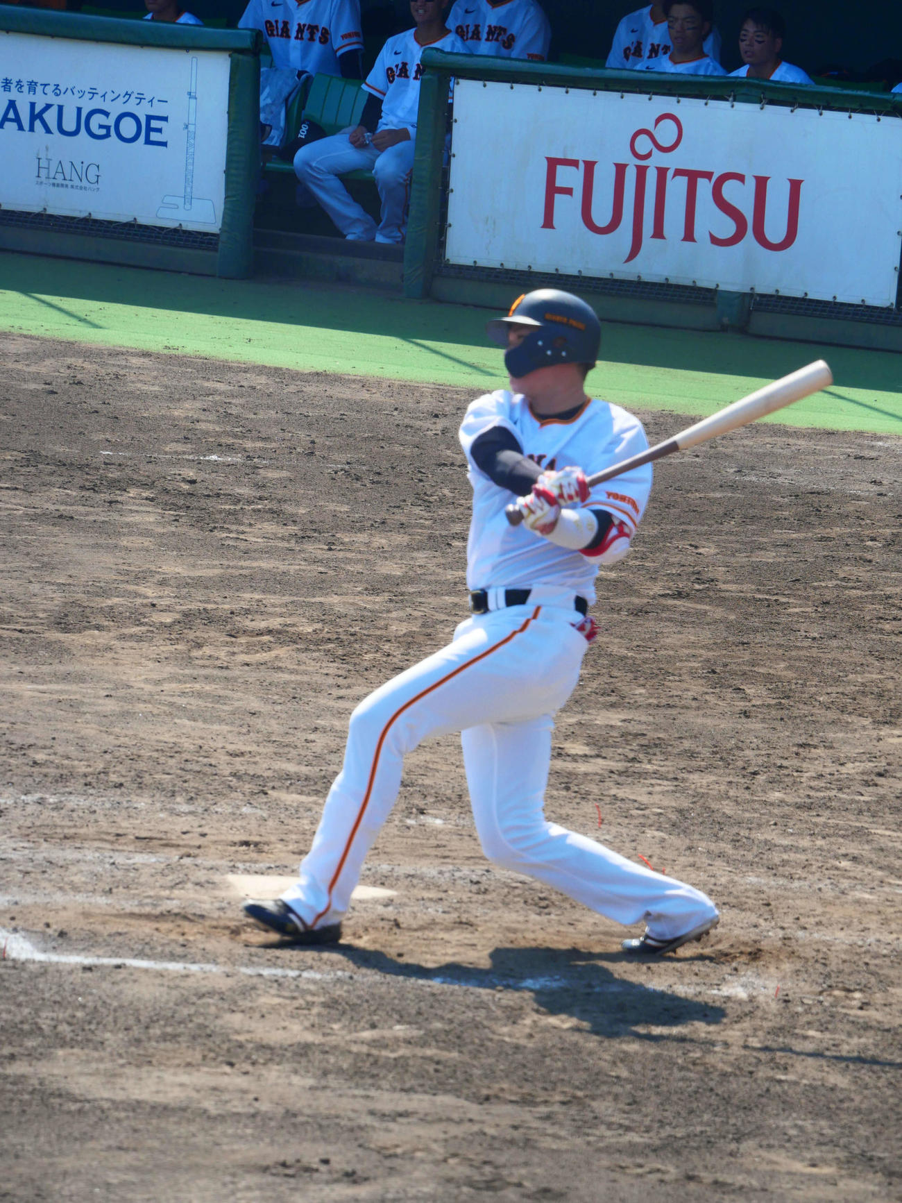 イースタン・リーグ、巨人対西武　5回2死三塁で遊ゴロだった巨人坂本（撮影・上田悠太）