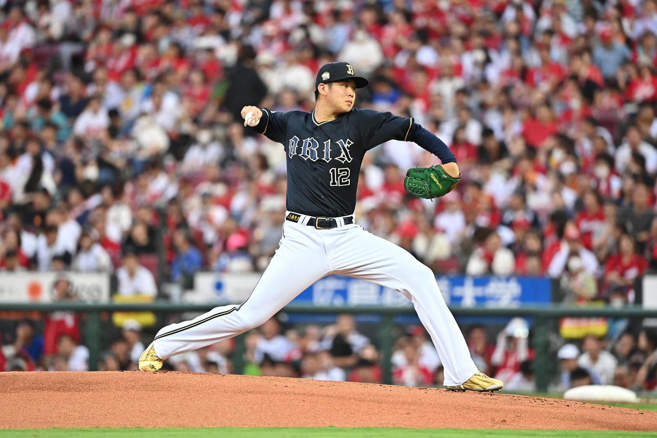 オリックス山下舜平大（2023年7月20日撮影）