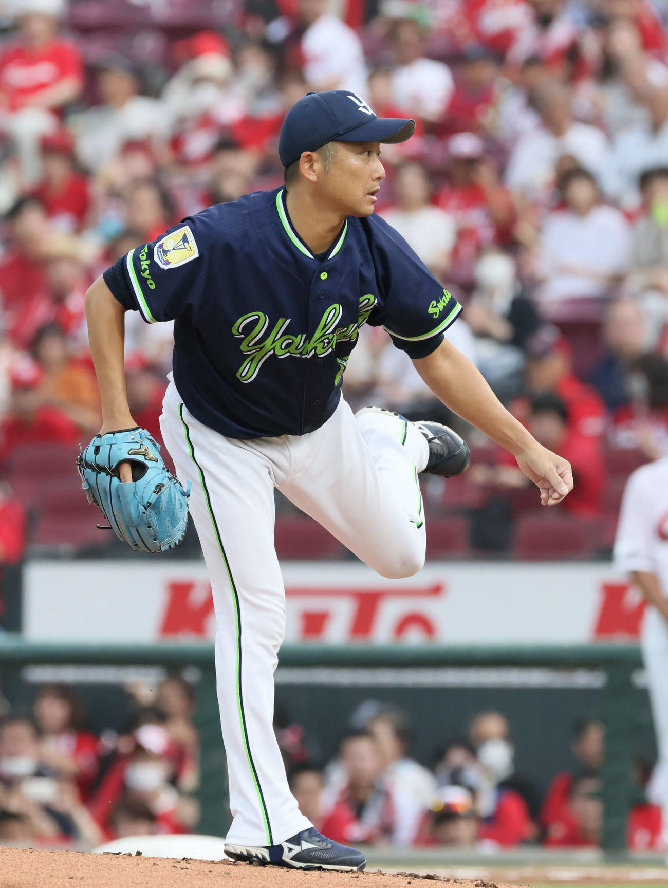 広島対ヤクルト　力投するヤクルト先発の石川（撮影・加藤孝規）
