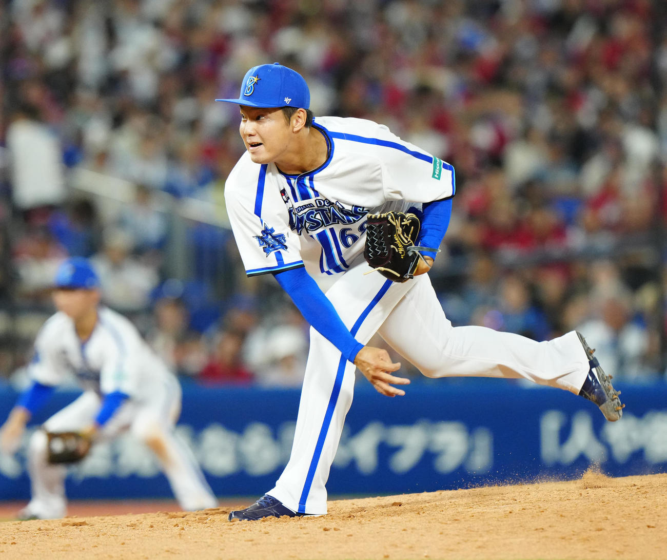 DeNA森原（2023年7月17日撮影）