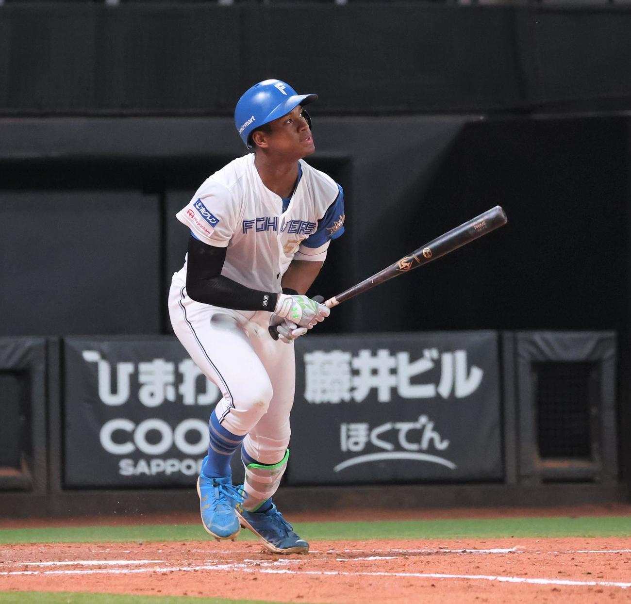日本ハム万波中正（2023年7月28日撮影）