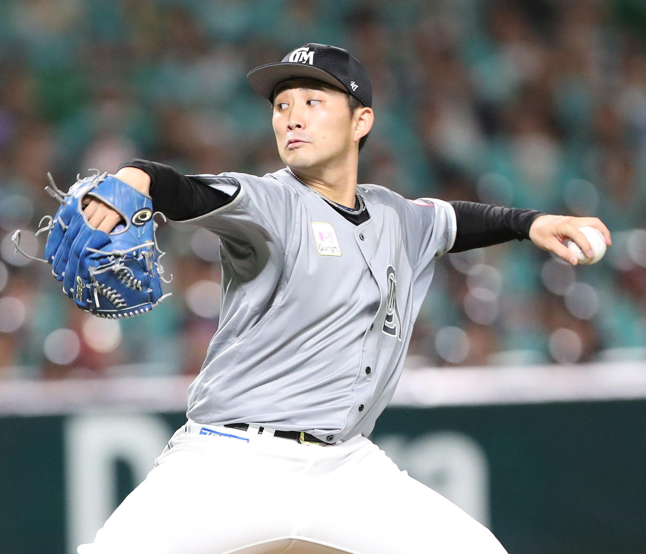 ソフトバンク対ロッテ　先発・小島（撮影・梅根麻紀）