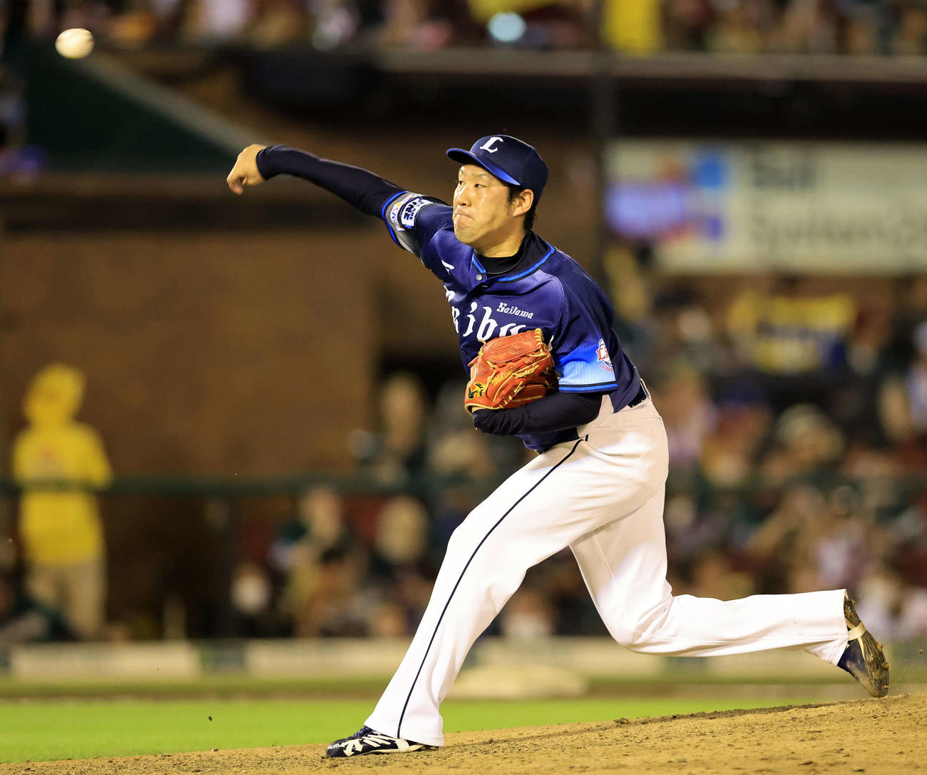 楽天対西武　9回裏楽天の攻撃を抑えた増田（撮影・浅見桂子）
