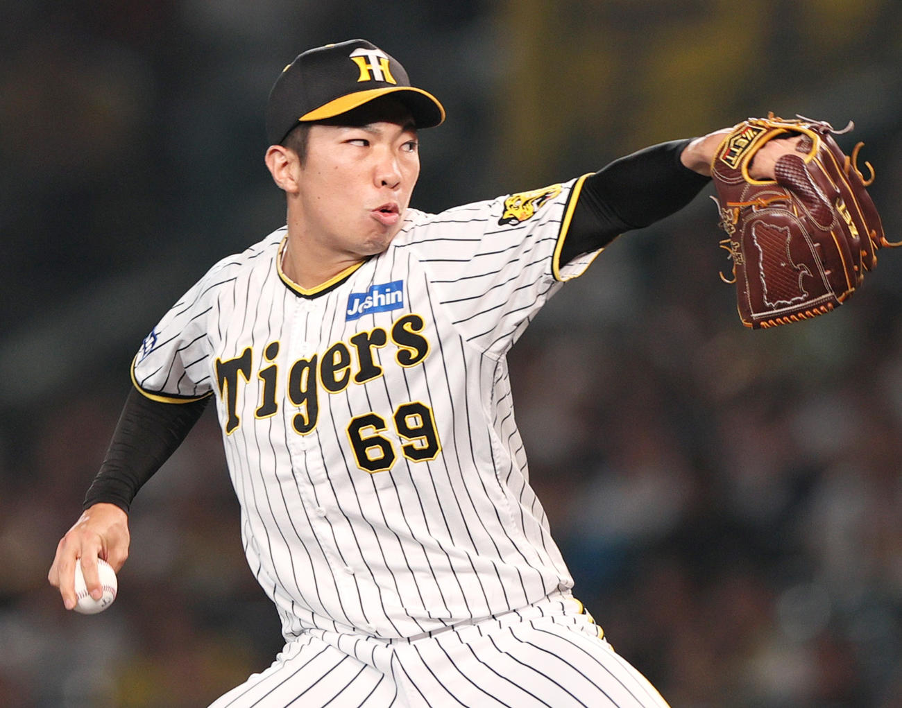 阪神石井大智（2023年7月8日撮影）