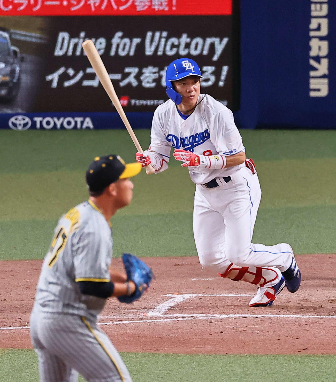 中日対阪神　7回裏中日1死、大島は遊ゴロに倒れる（撮影・上田博志）
