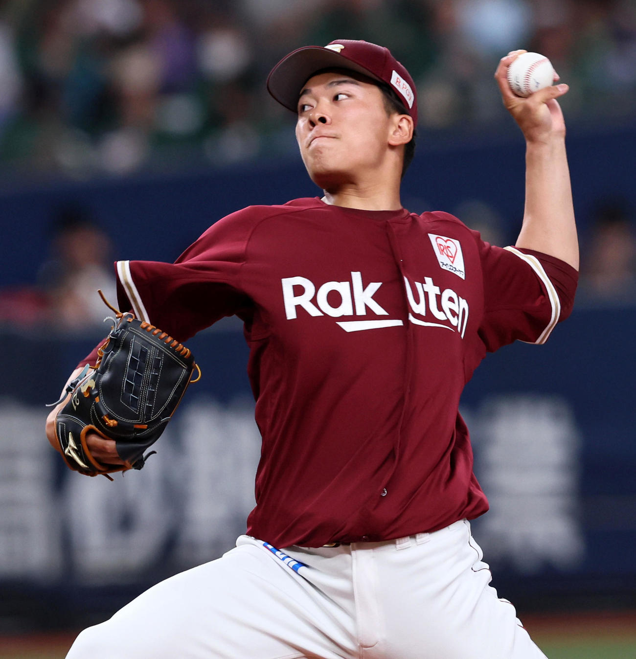 オリックス対楽天　力投する楽天先発の早川（撮影・加藤哉）