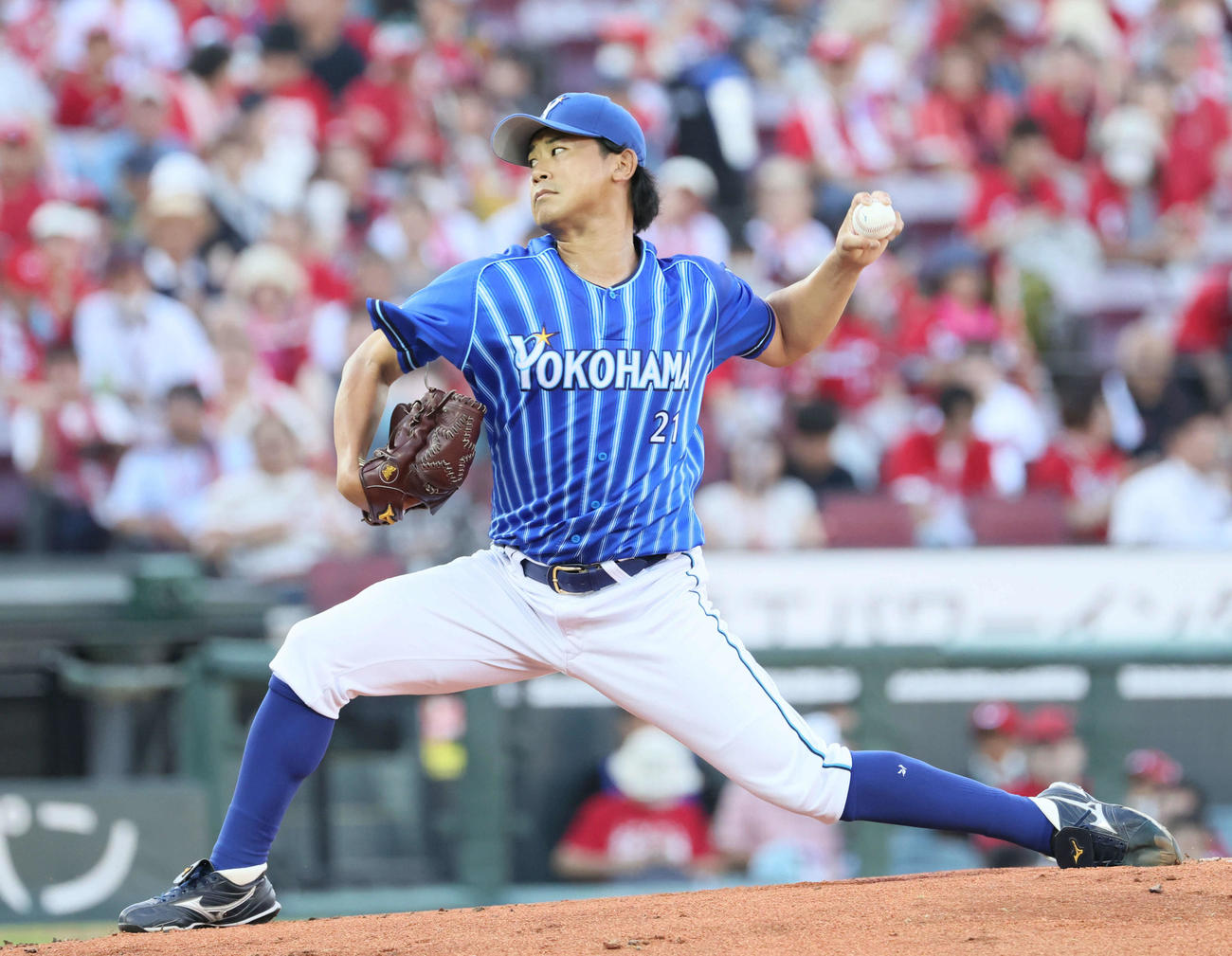 広島対DeNA　力投するDeNA先発の今永（撮影・加藤孝規）