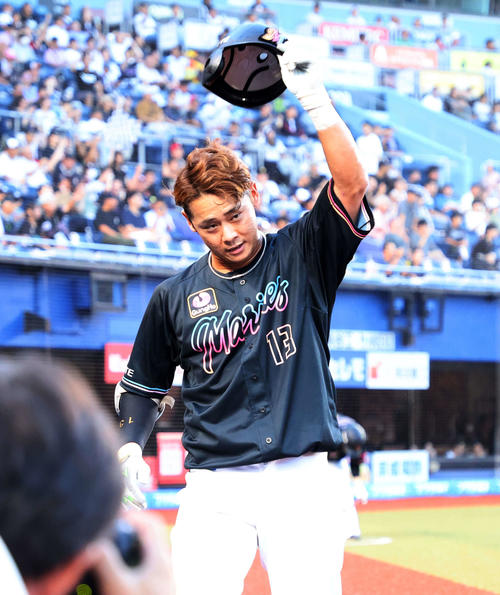 ロッテ】平沢大河プロ初先頭打者弾「入ってくれて良かった」4・8以来