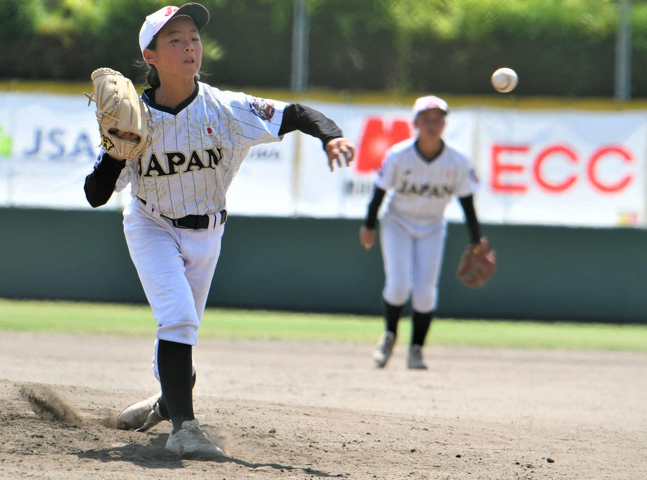 U－13日本の大徳の左腕からの変幻自在な投球は、将来が楽しみなドリームボールだ（撮影・久我悟）