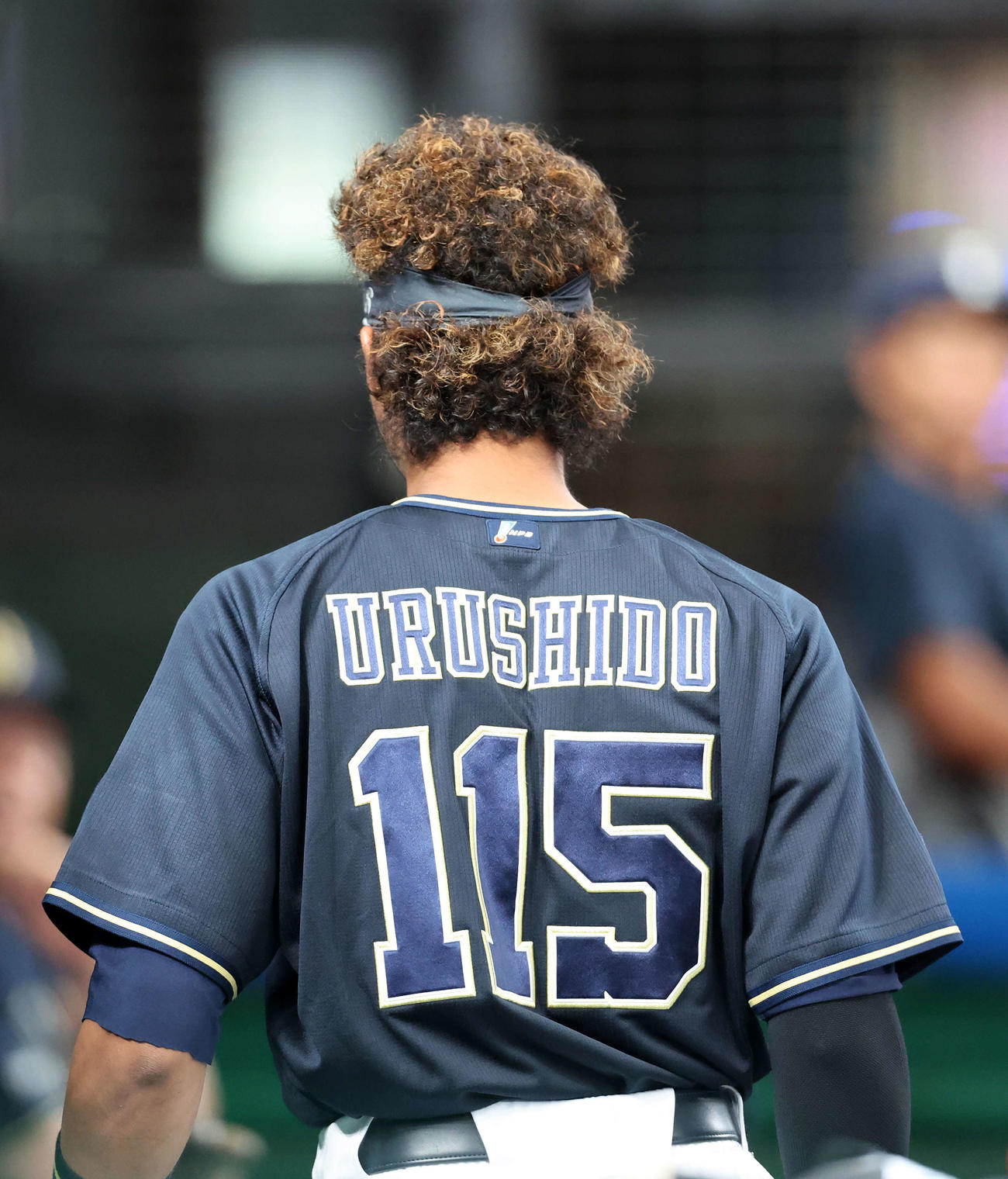 115番の背番号を付け試合に臨むオリックス宗（撮影・鈴木正人）