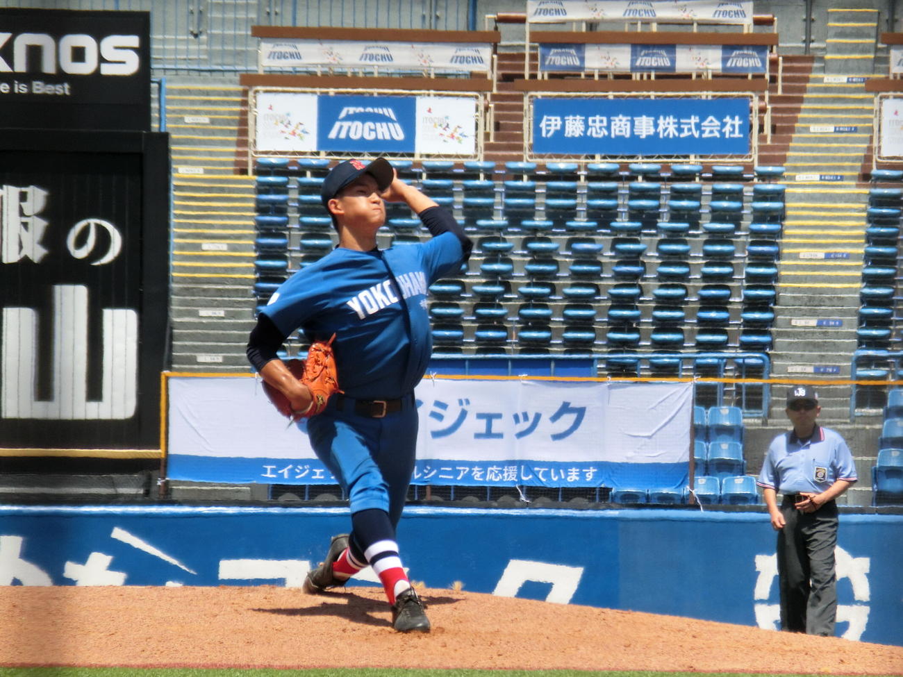 中本牧、先発で好投の若杉