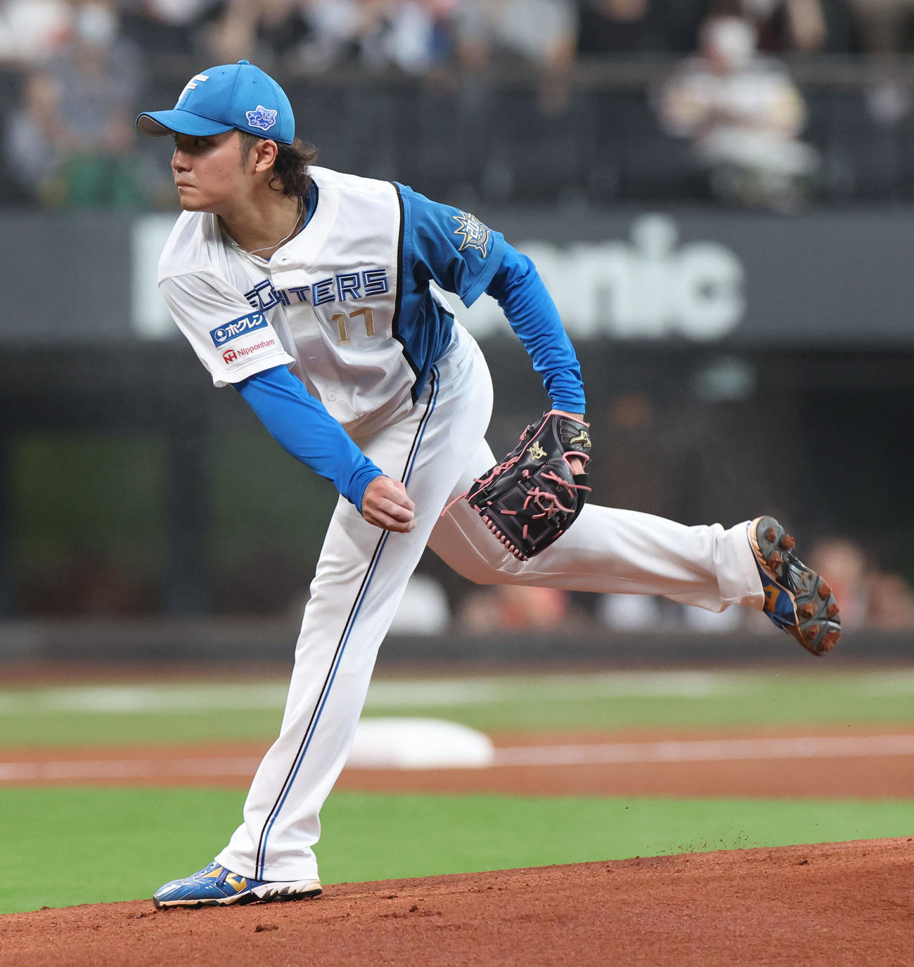 日本ハム対ソフトバンク　日本ハム先発の伊藤（撮影・佐藤翔太）
