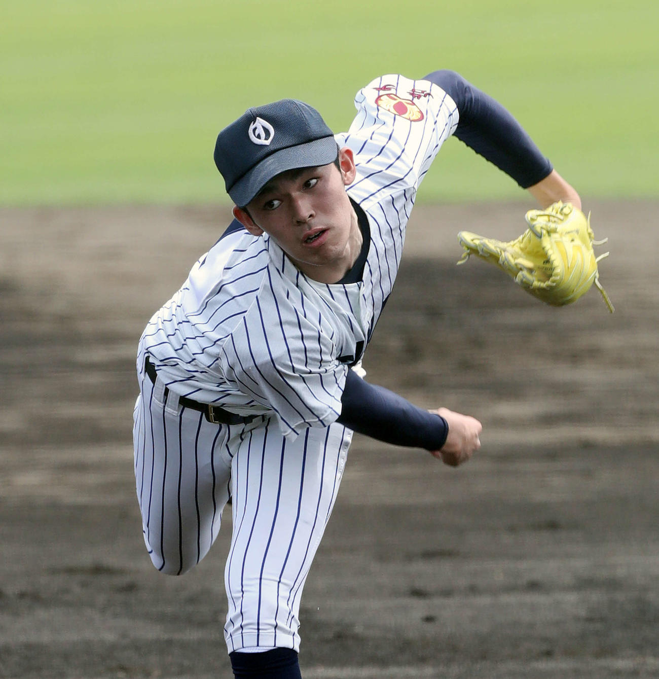 大船渡時代の佐々木朗希（19年7月）