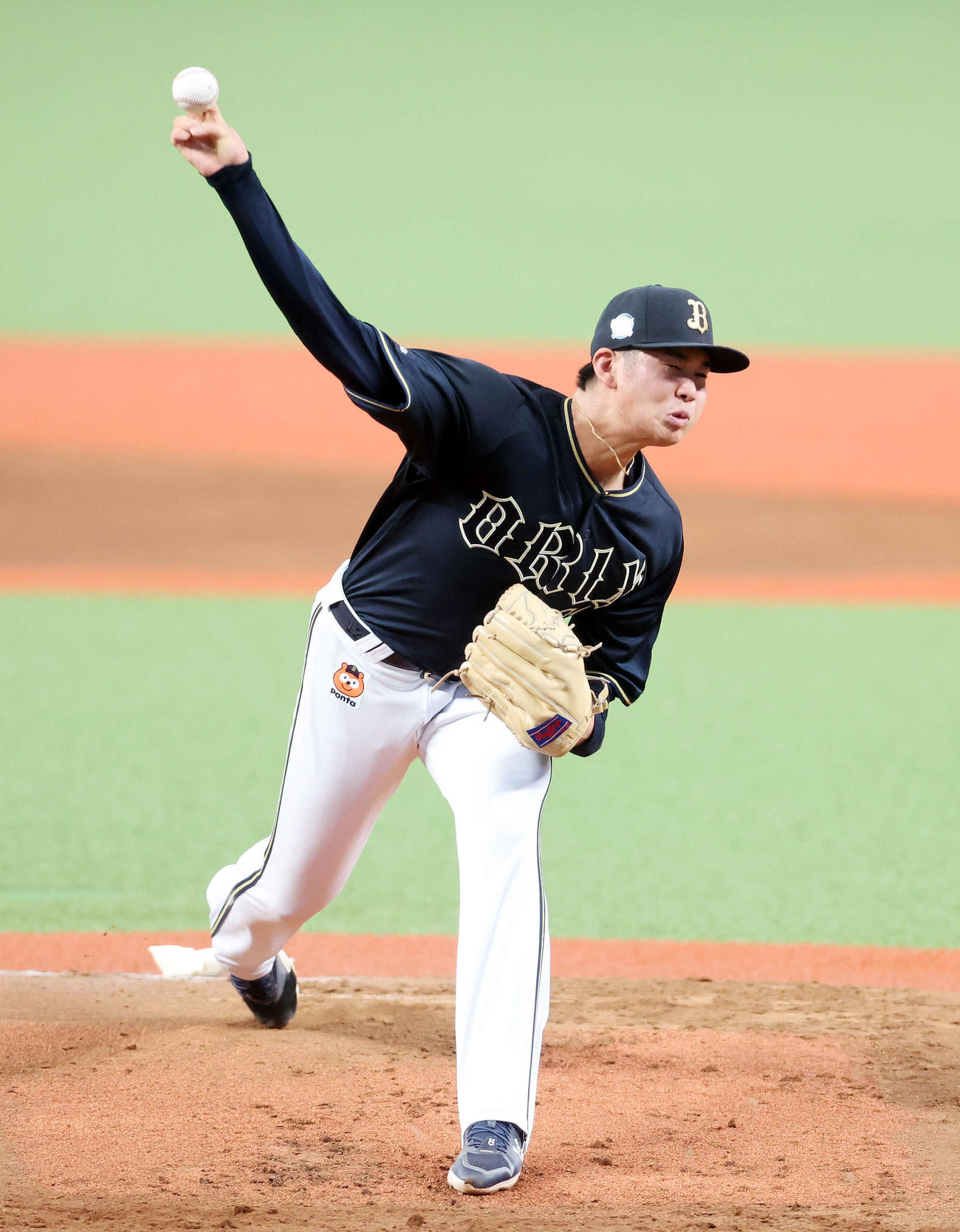 西武対オリックス　力投するオリックス先発の山下（撮影・鈴木正人）