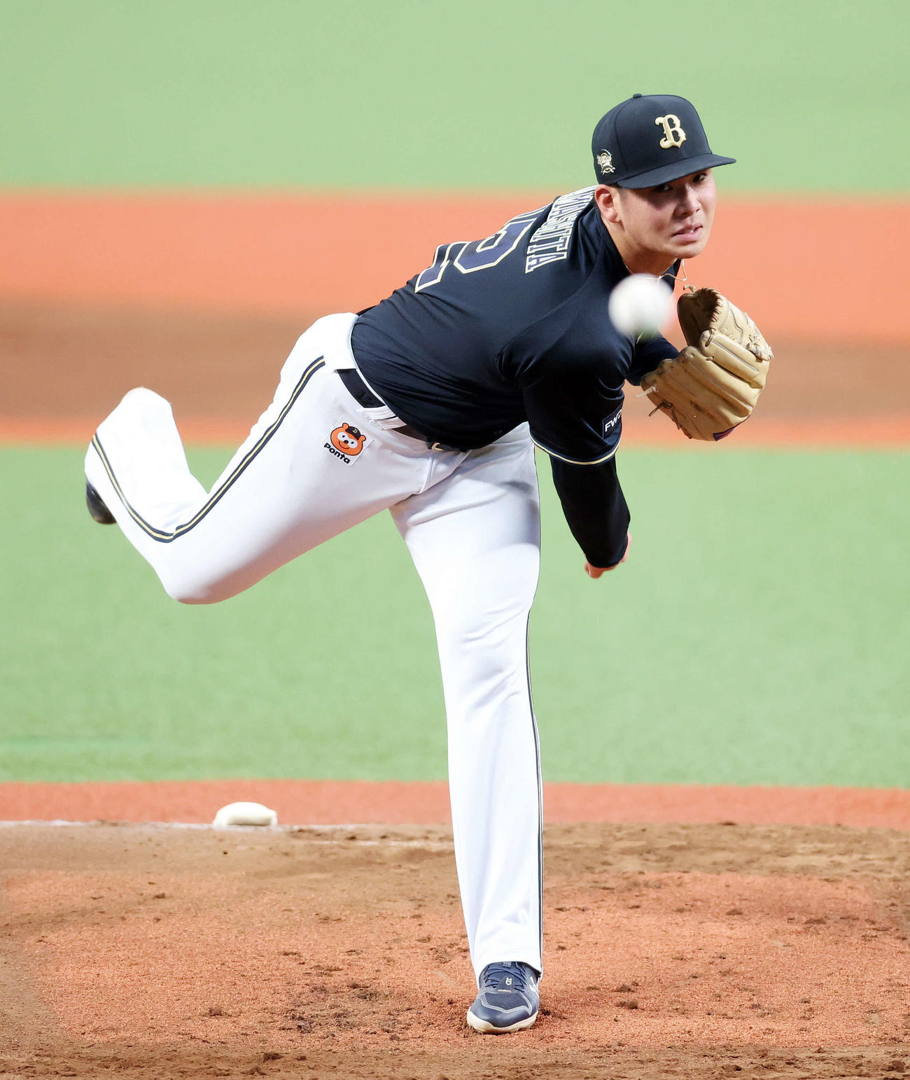 西武対オリックス　力投するオリックス先発の山下（撮影・鈴木正人）