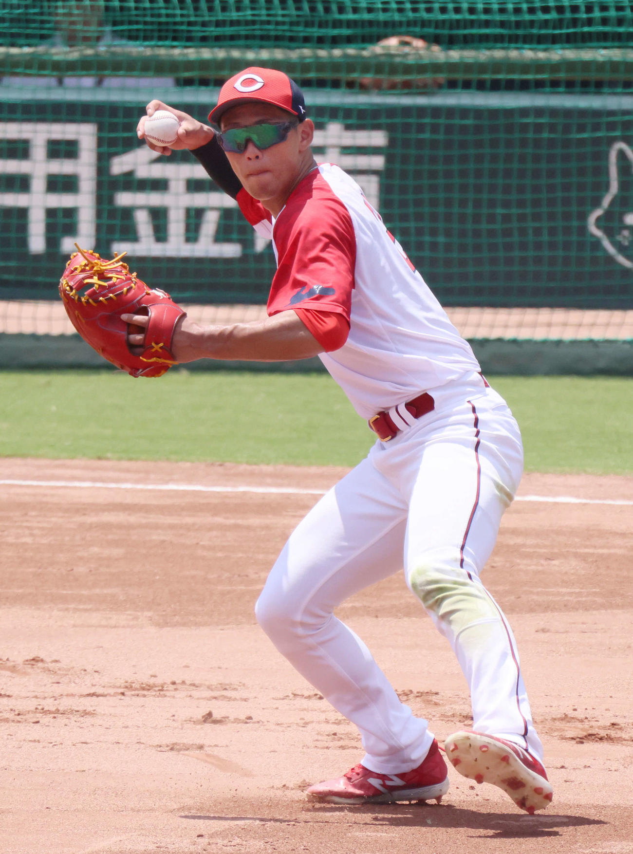 広島中村奨成（2023年7月撮影）