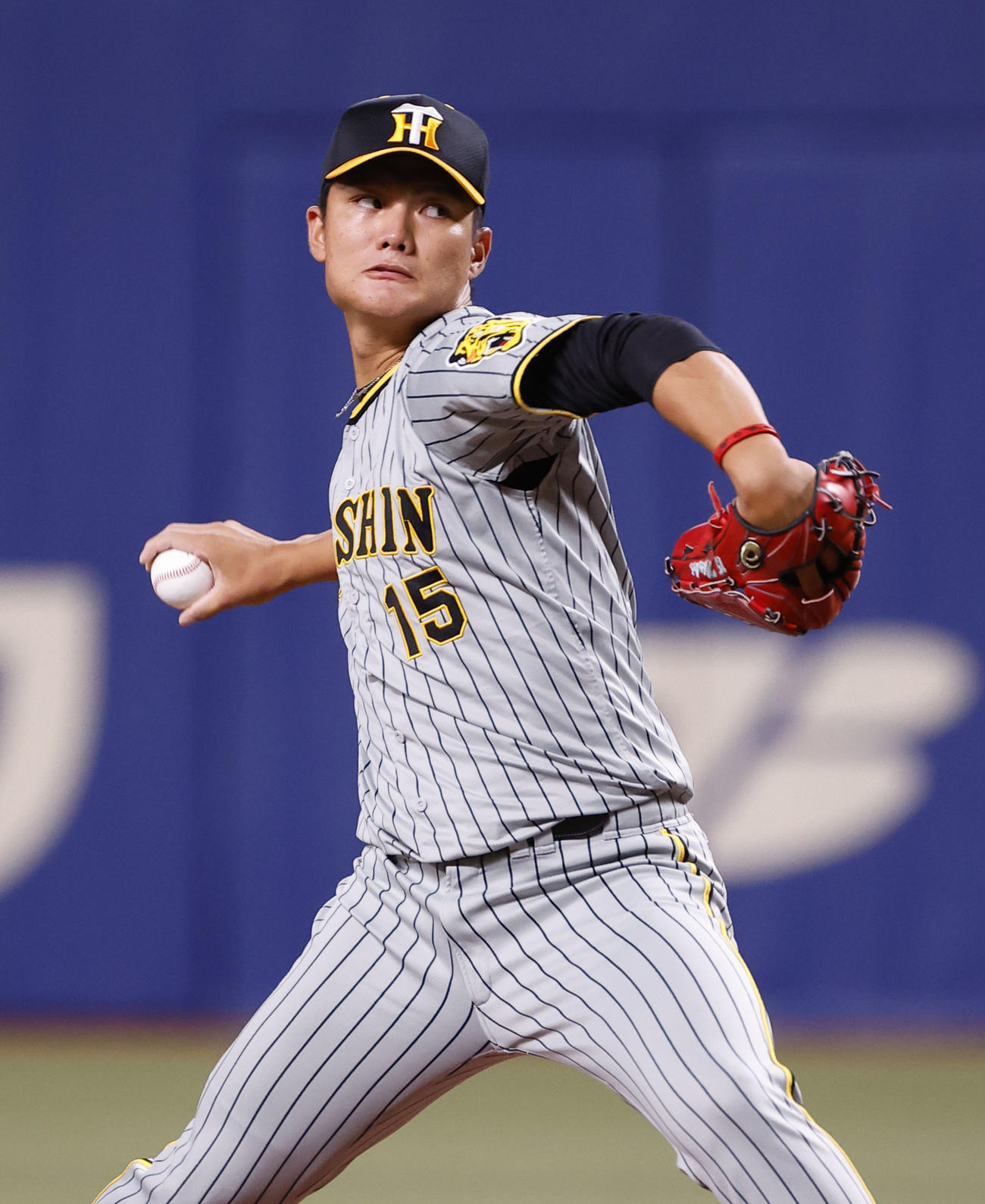 阪神西純矢（2023年8月1日撮影）