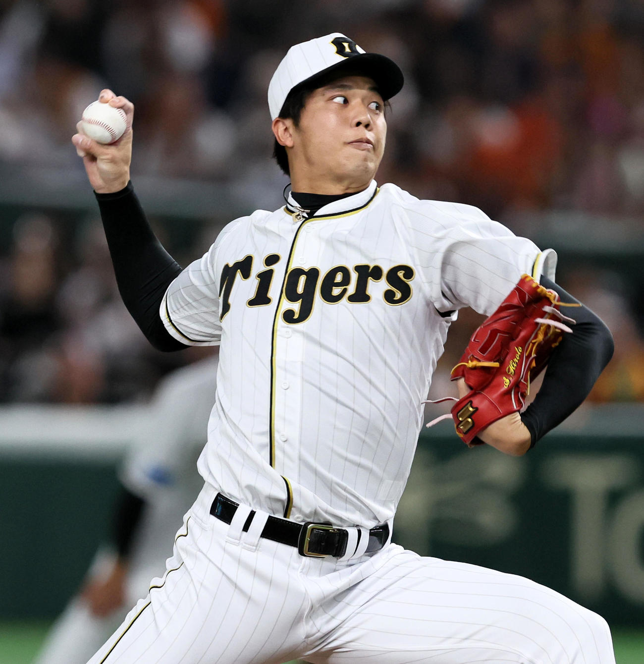 阪神才木浩人（2023年8月10日撮影）