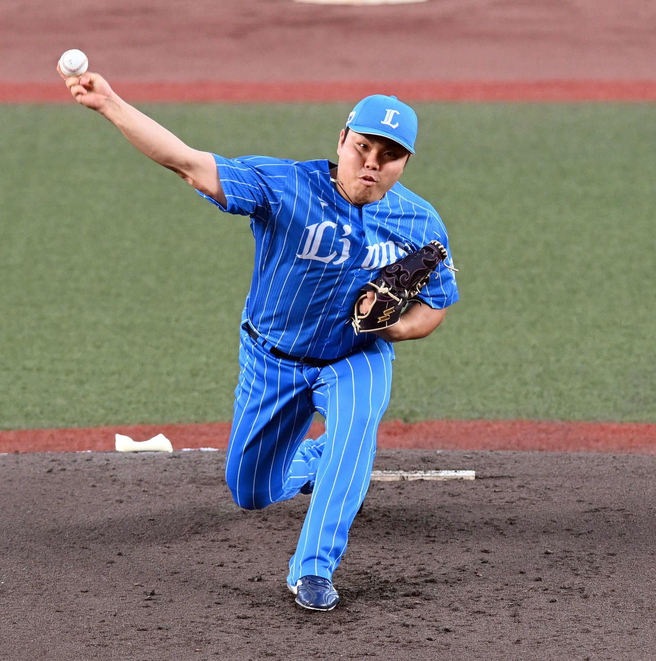ロッテ対西武　西武の先発平良（撮影・たえ見朱実）