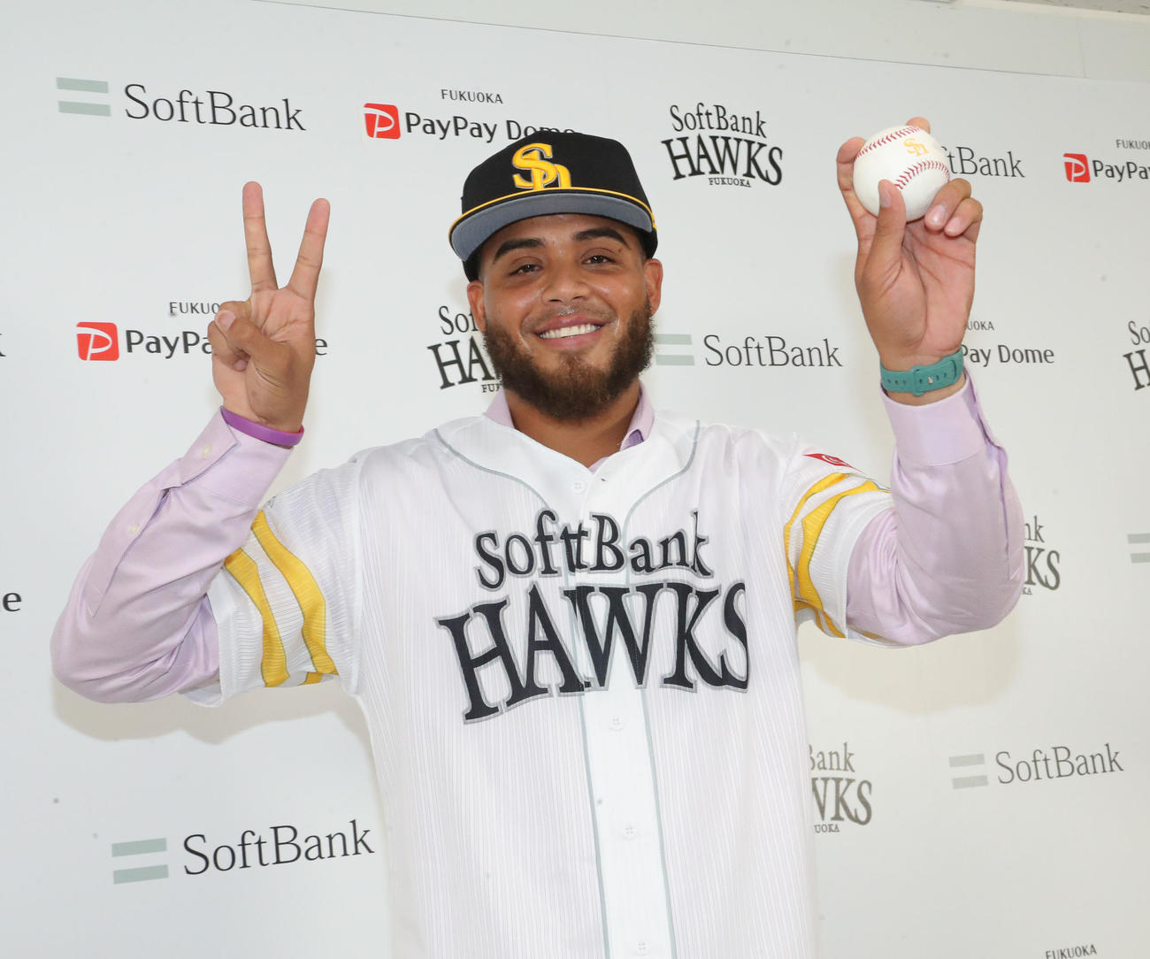 ソフトバンク・ヘルナンデス（2023年8月8日撮影）