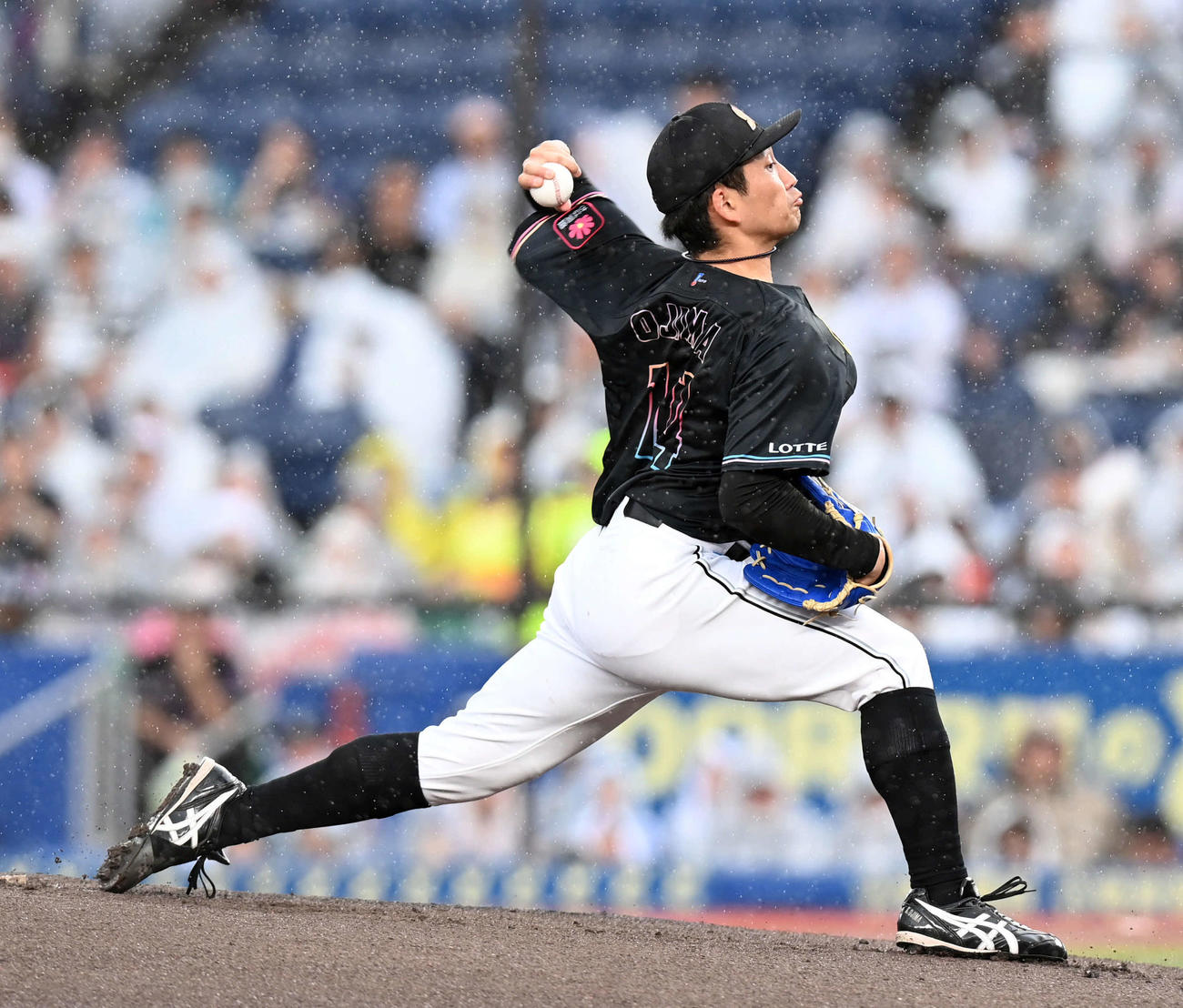 ロッテ対西武　ロッテの先発小島（撮影・たえ見朱実）