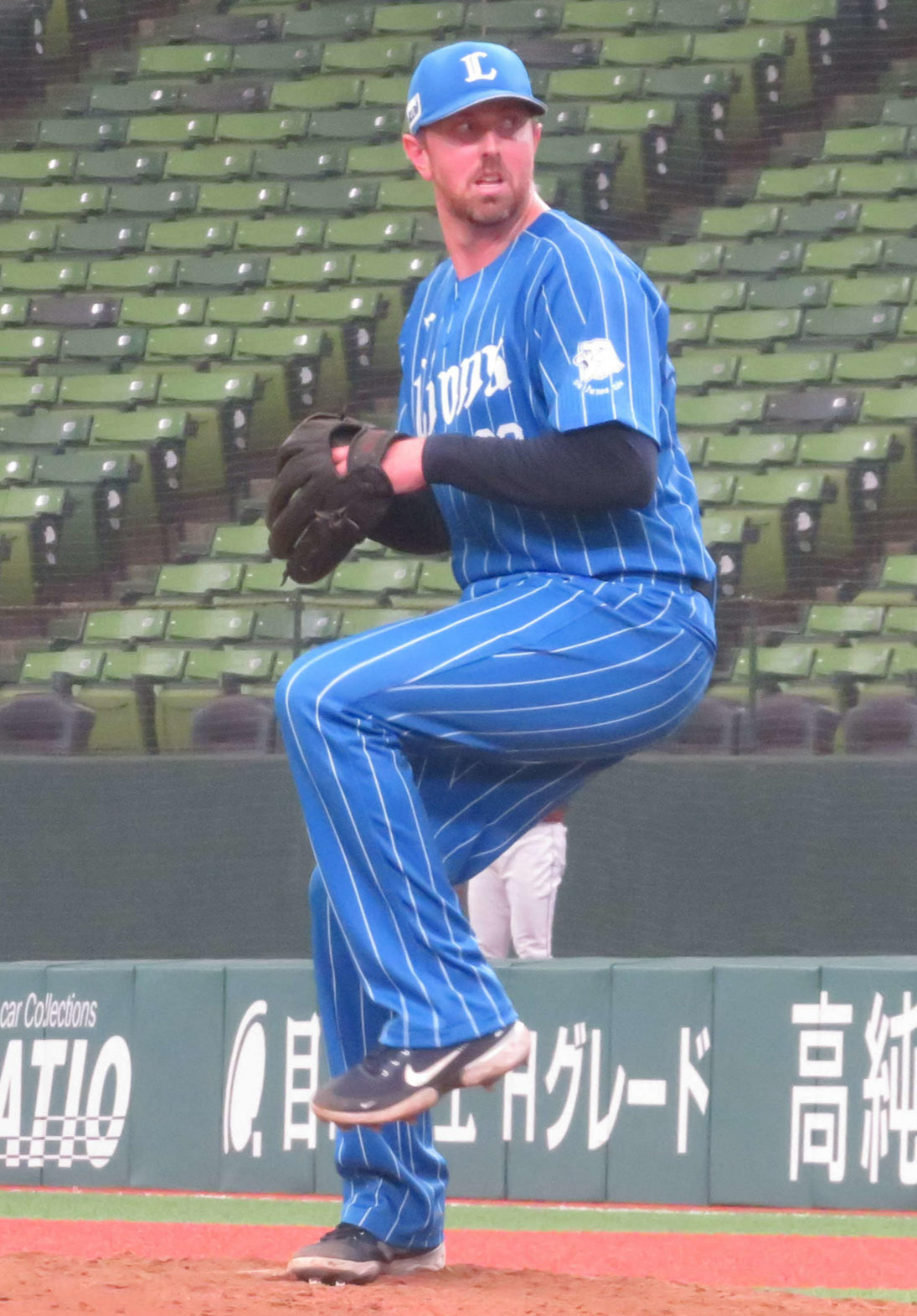 楽天との2軍戦で入団後初登板した西武クリスキー（撮影・金子真仁）