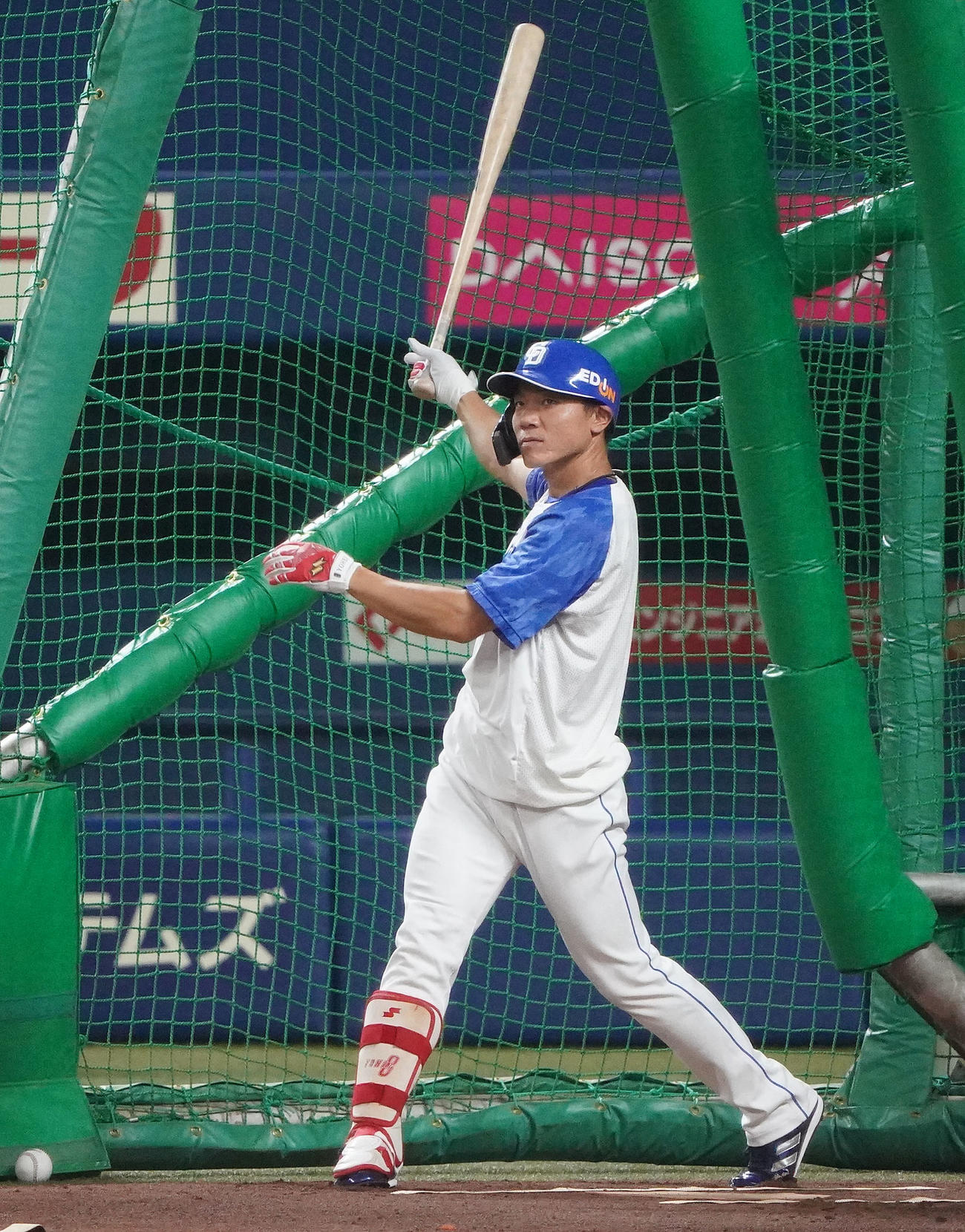 フリー打撃で調整する大島（撮影・森本幸一）
