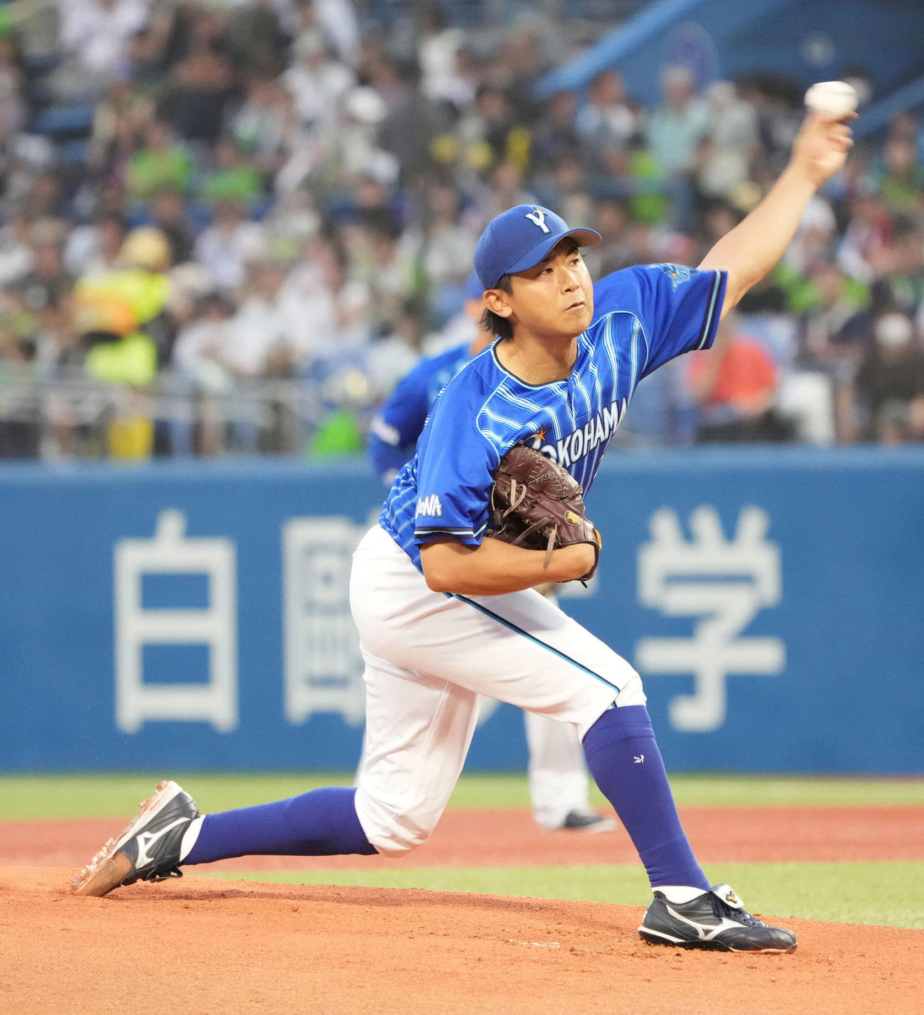 ヤクルト対DeNA、DeNA先発の今永（撮影・小沢裕）