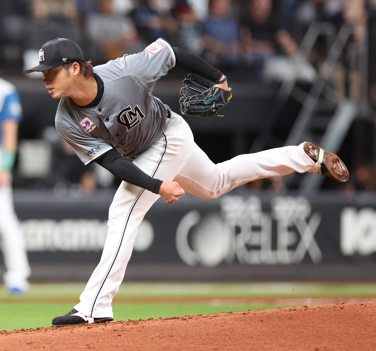 日本ハム対ロッテ　ロッテ先発の森（撮影・佐藤翔太）